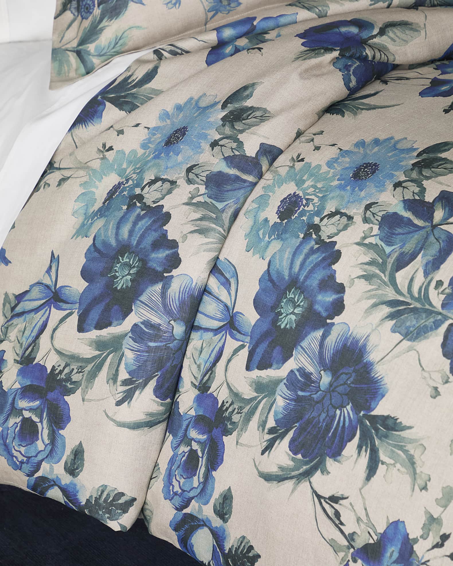 Hirigana Indigo King Duvet Cover 0