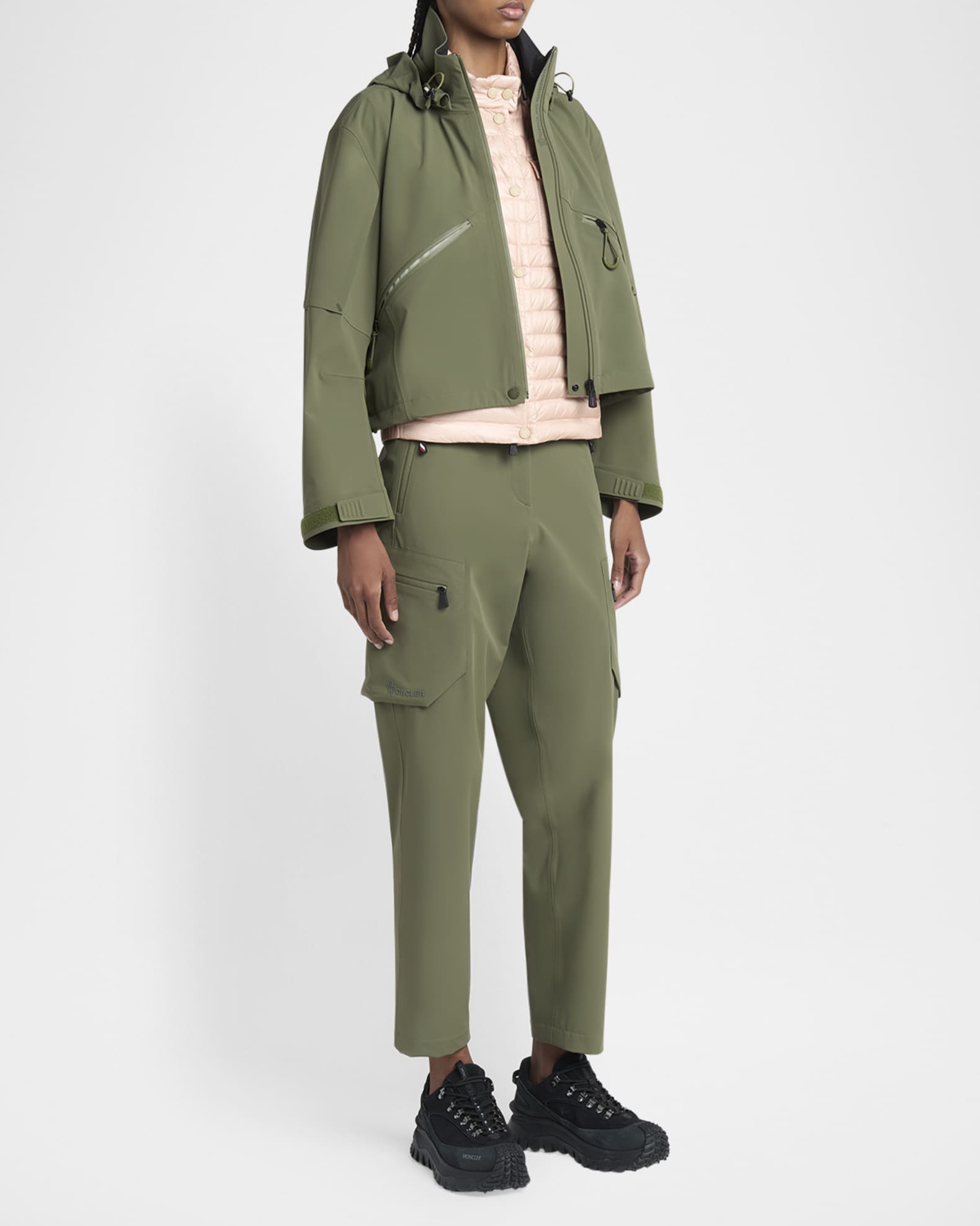 Moncler Kibira Jacket with Snap-Off Hood | Neiman Marcus