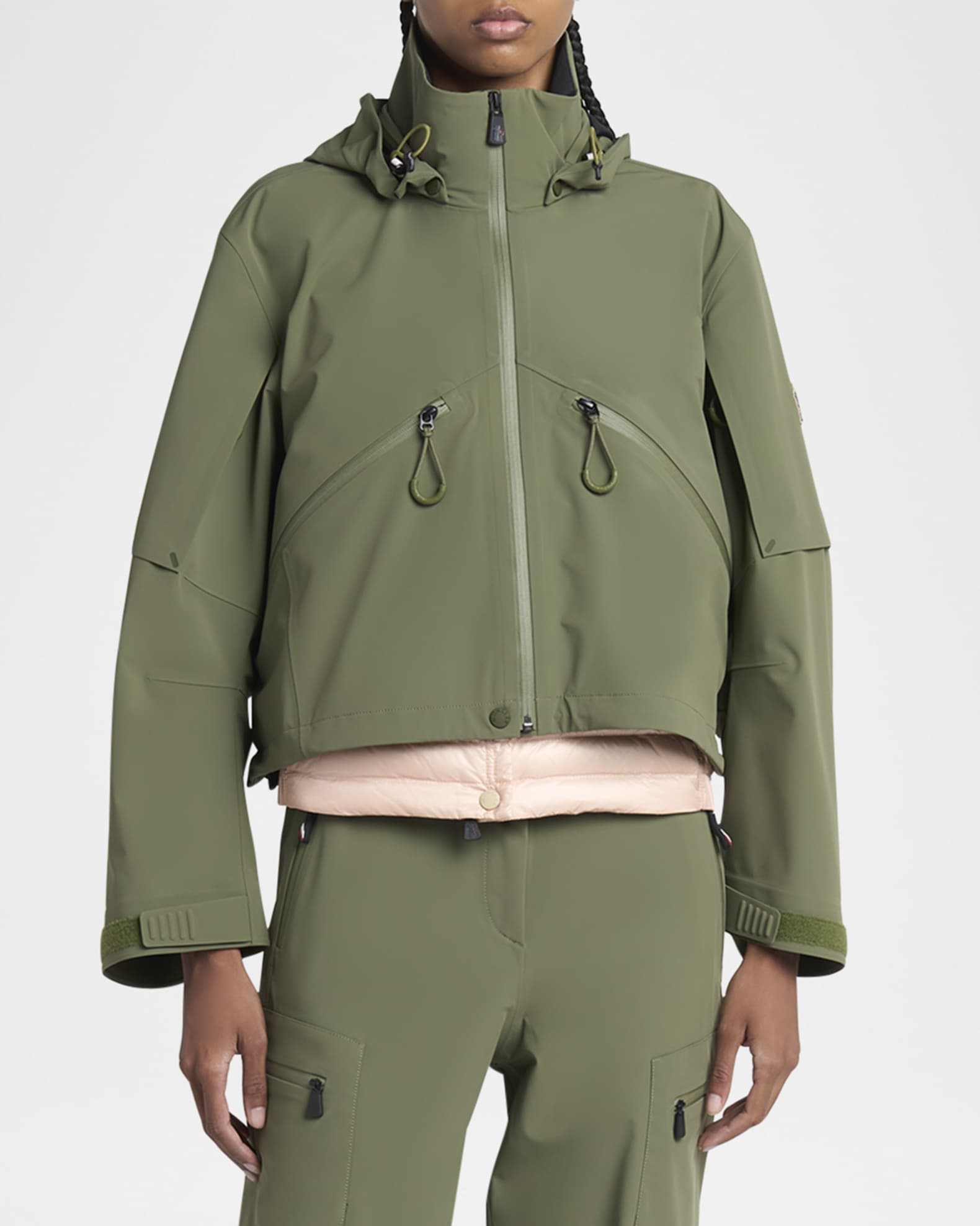 Moncler Grenoble レインコートKibiraジャケット ★関税込 Moncler Kibira Jacket with Snap-Off Hood | Neiman Marcus