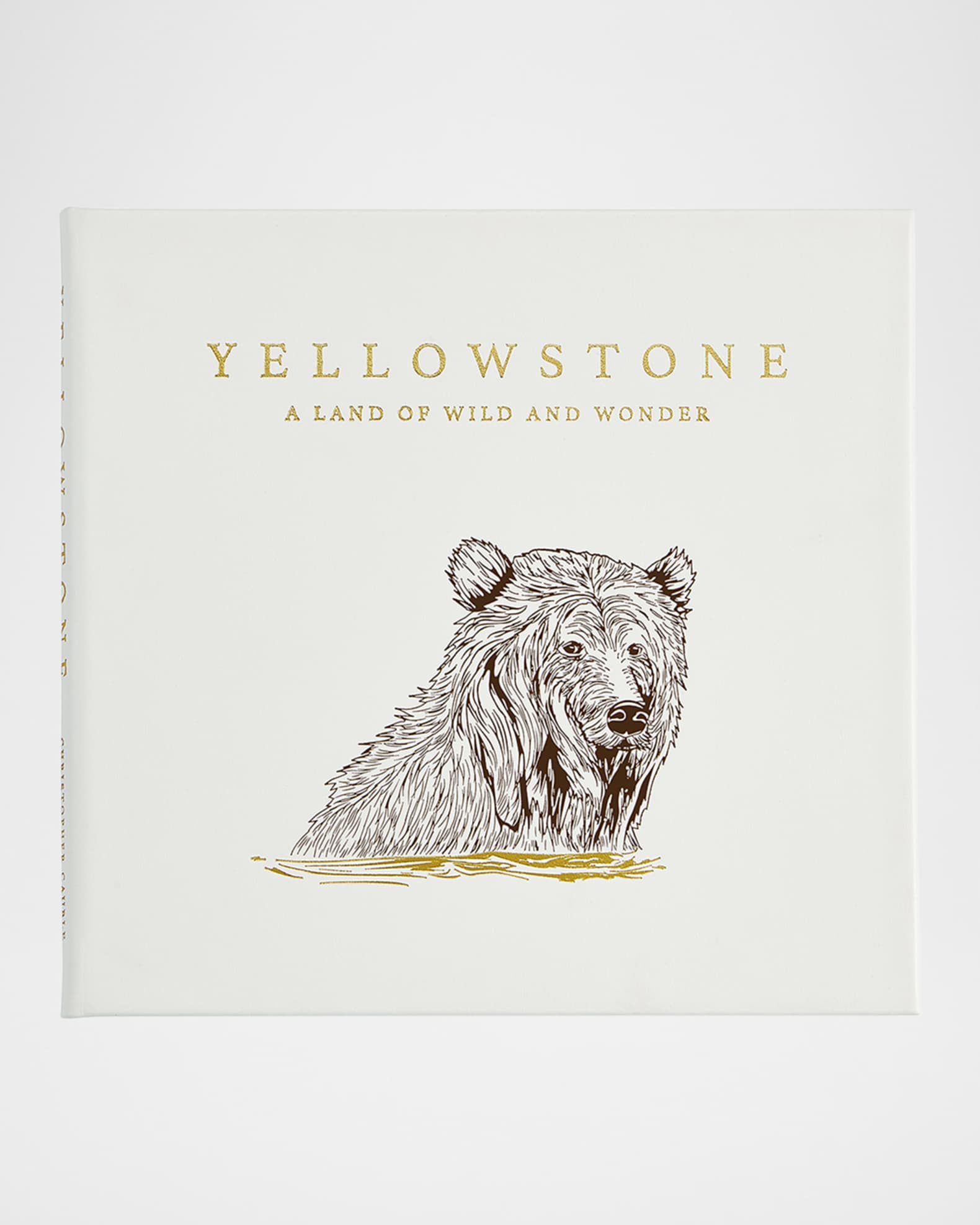 "Yellowstone: A Land of Wild and Wonder" Leather-Bound Book by Christopher Cauble 0