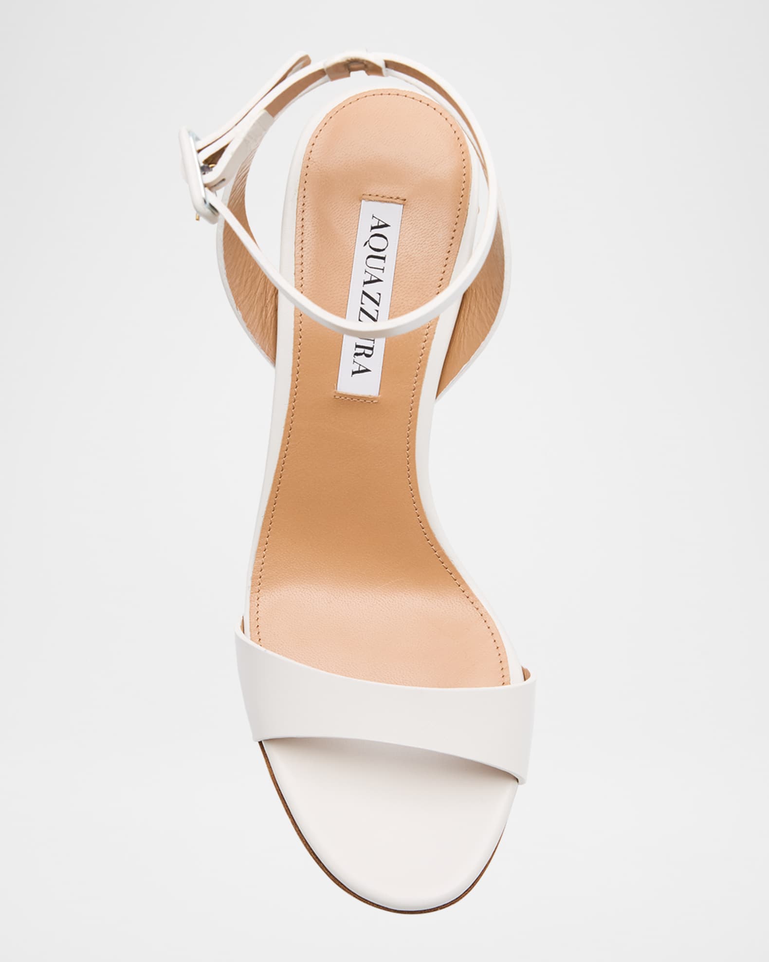 Aquazzura Sunseeker Leather Ankle-Strap Sandals | Neiman Marcus