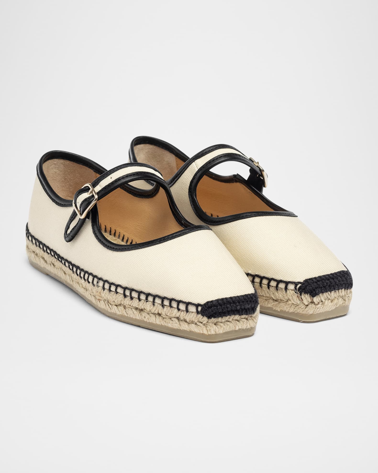 Padua Bicolor Canvas Mary Jane Espadrilles 1