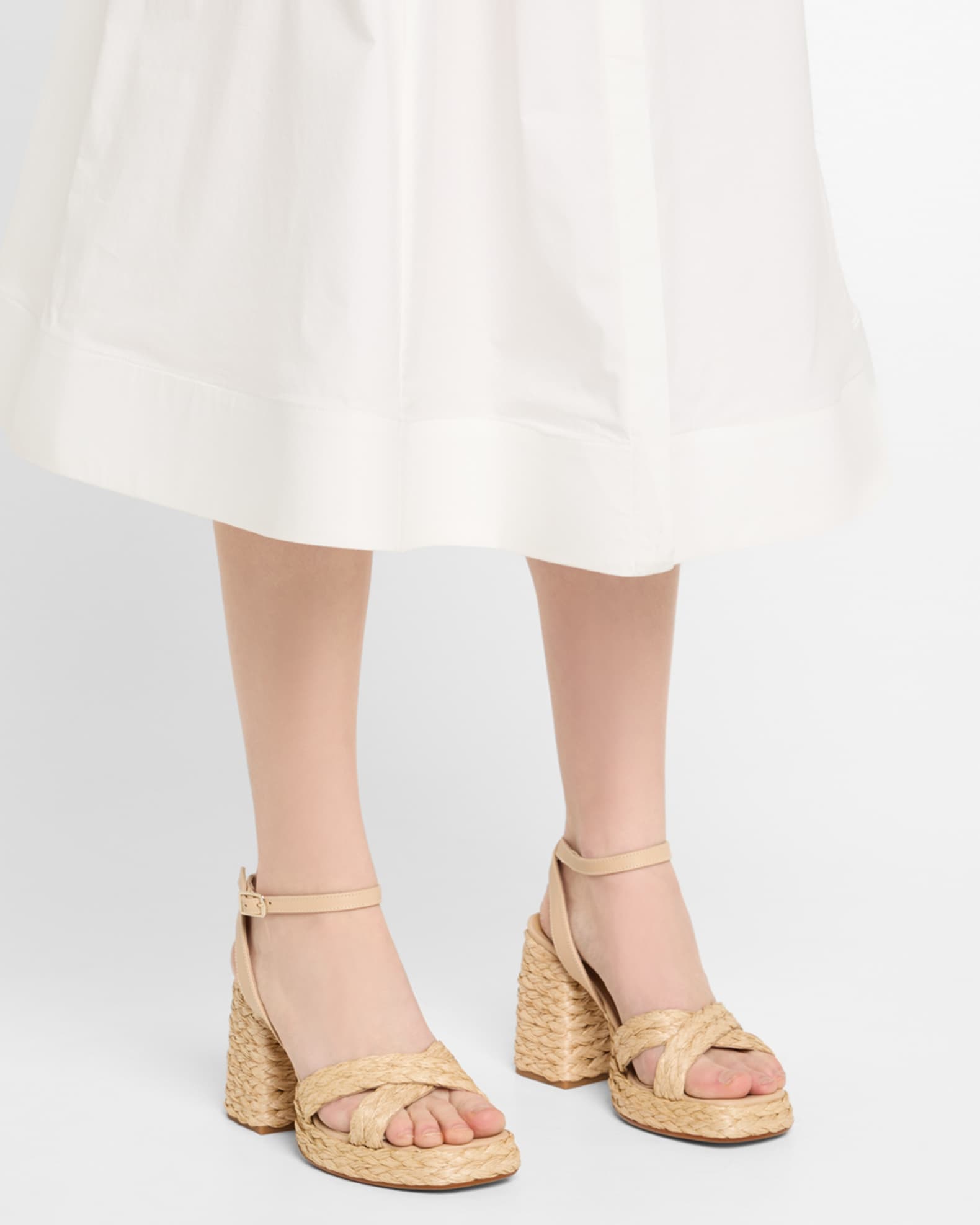 Valeriette Braided Canvas Espadrille Sandals 1