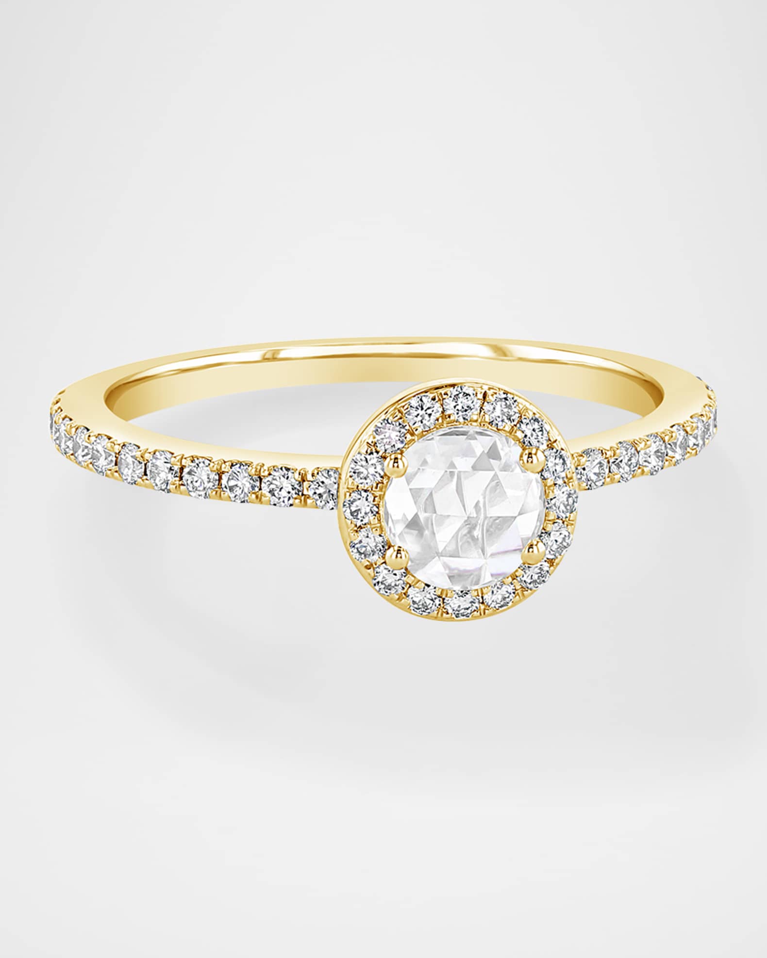 18K Yellow Gold Diamond Stack Ring 0