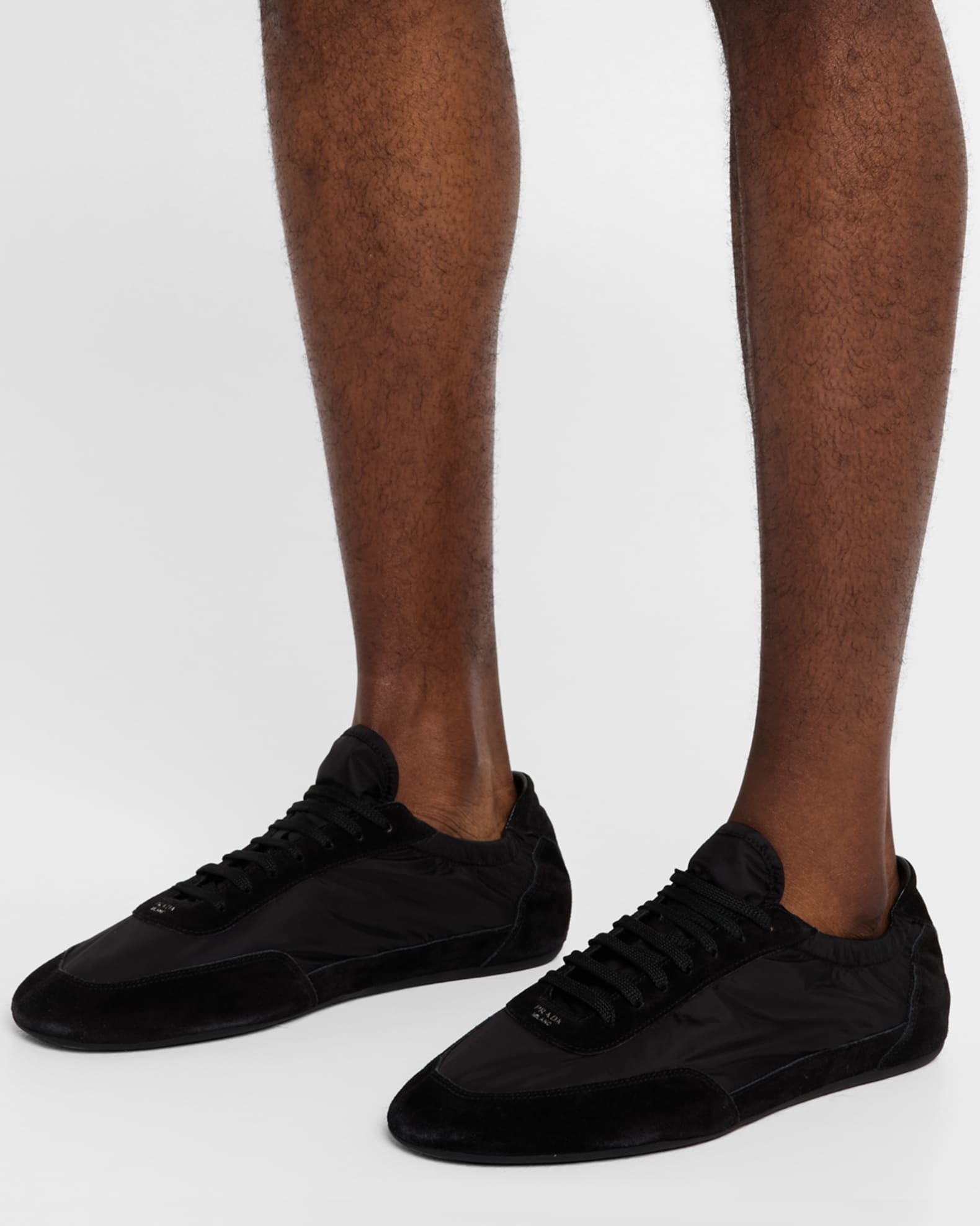 Men's Collapse Nylon and Suede Low-Top Sneakers 1