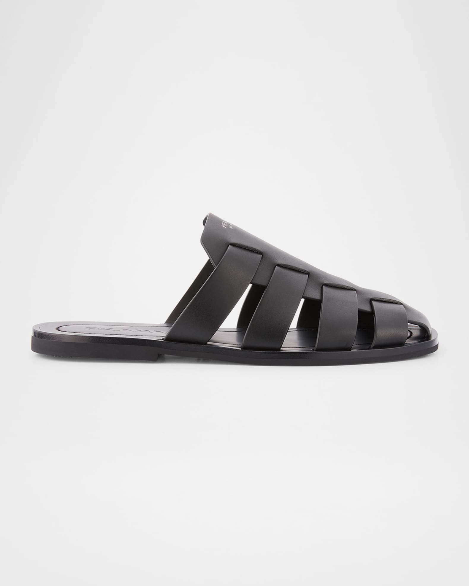 Men's Leather Fisherman Slide Sandals 0