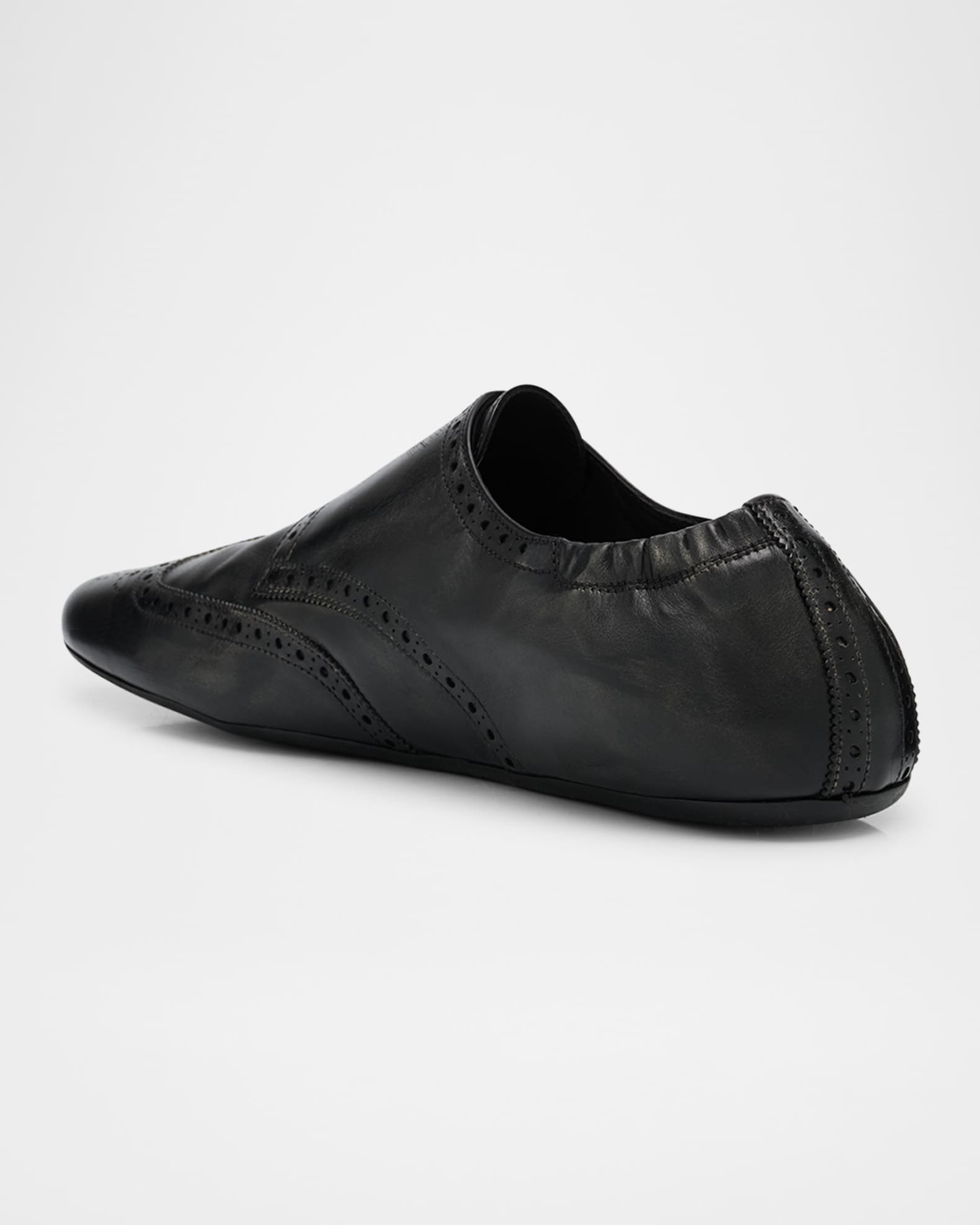Prada Men's Shuffle Brogue Leather Double-Monk Slip-On Prada Men's Shuffle Brogue Leather Double-Monk Slip-On