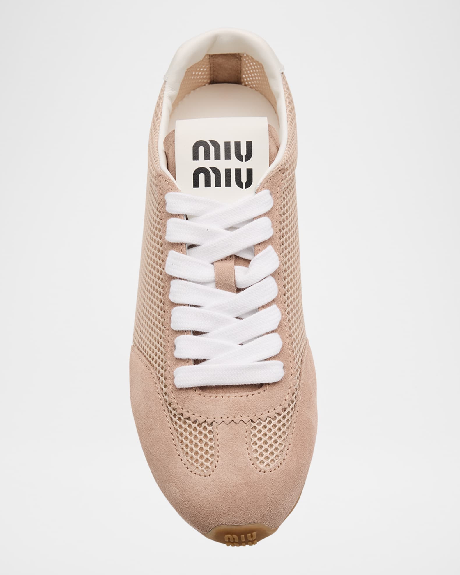 Low-Top Mesh Suede Sneakers | Neiman Marcus