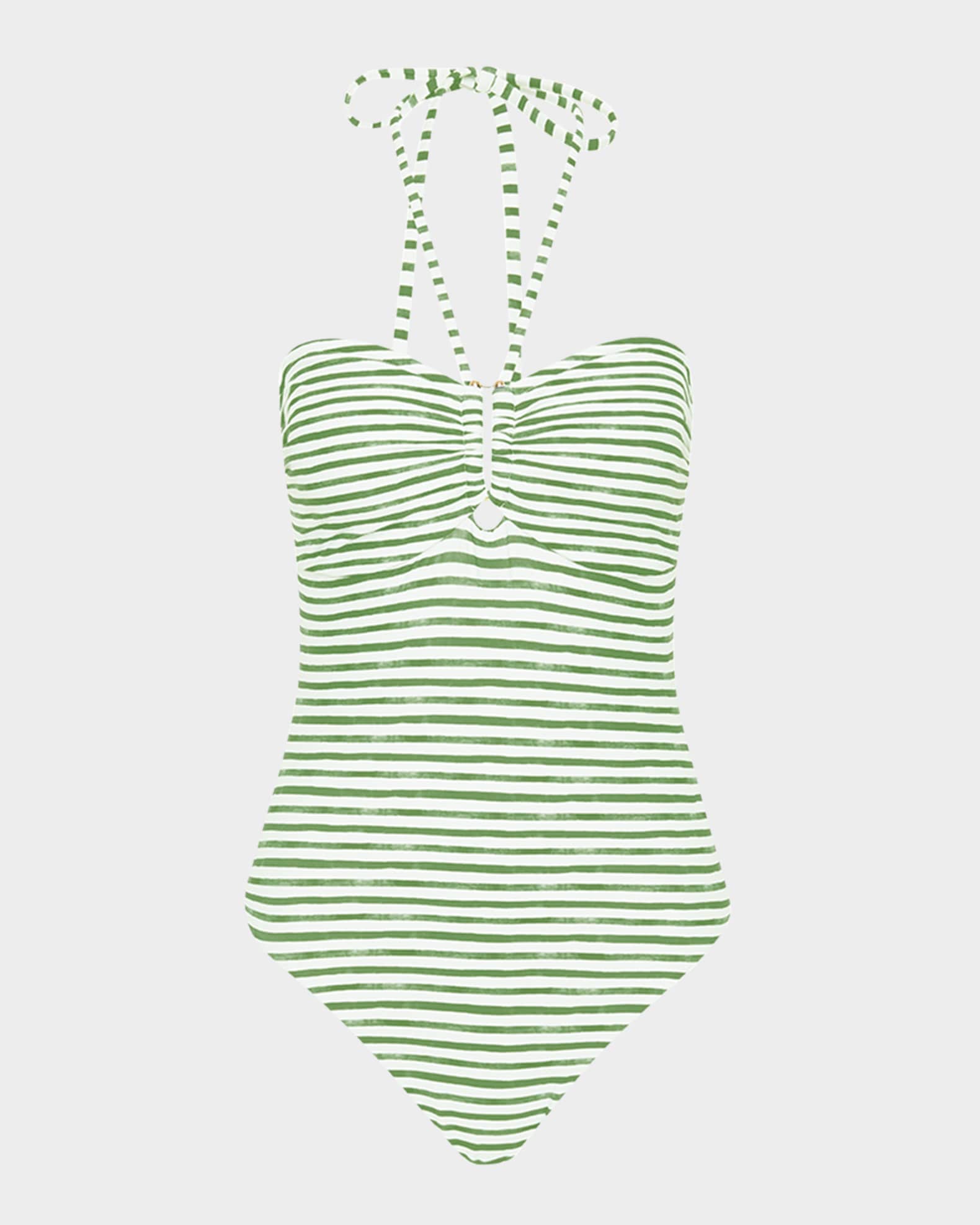 Seafolly Isla Palm Tube One-Piece Swimsuit | Neiman Marcus
