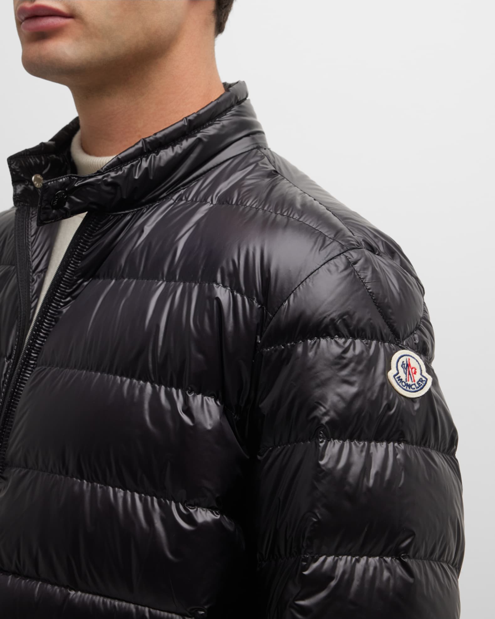 Moncler Men's Acorus Packable Short Down Jacket | Neiman Marcus