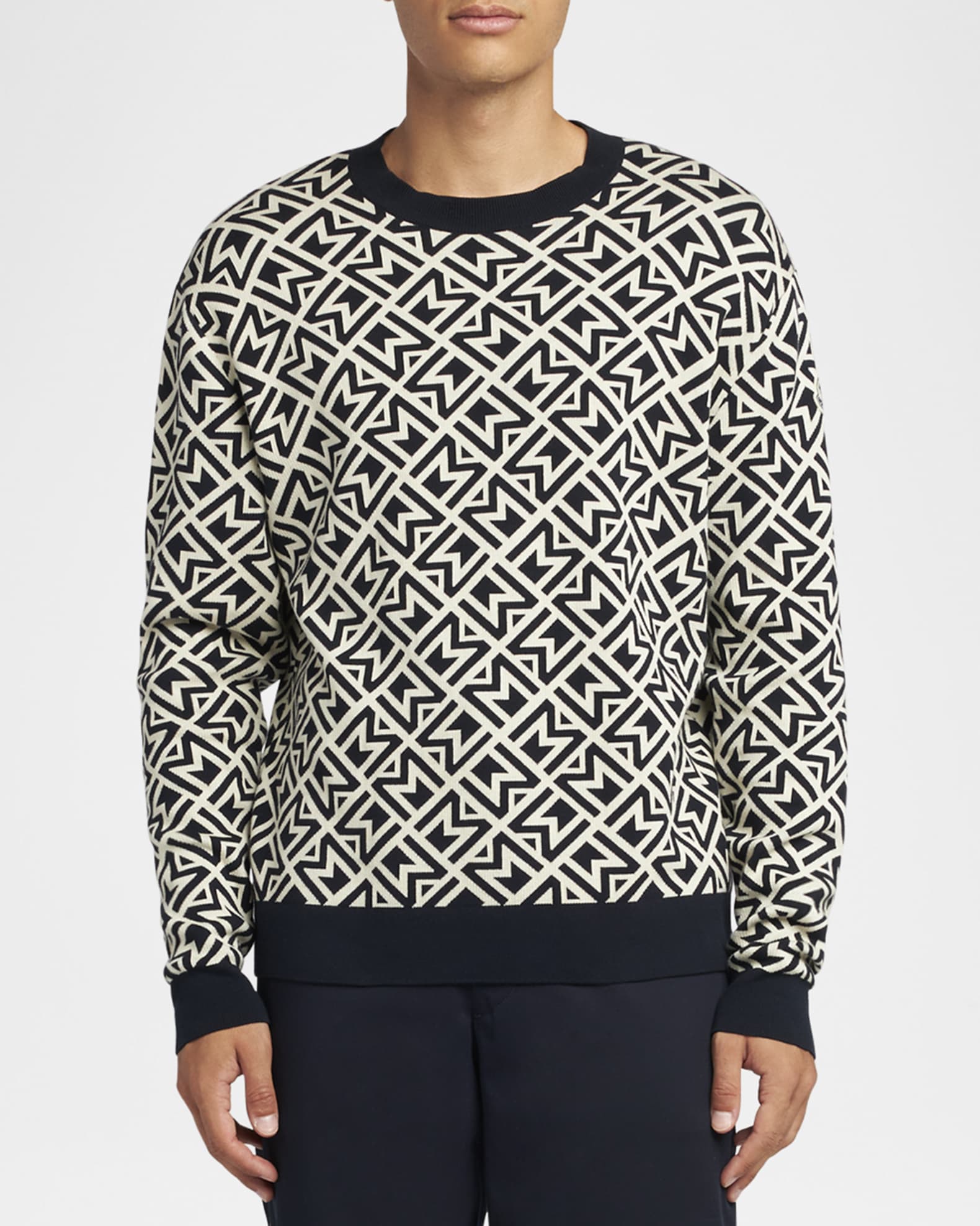 Men's Monogram Patterned Sweater 1