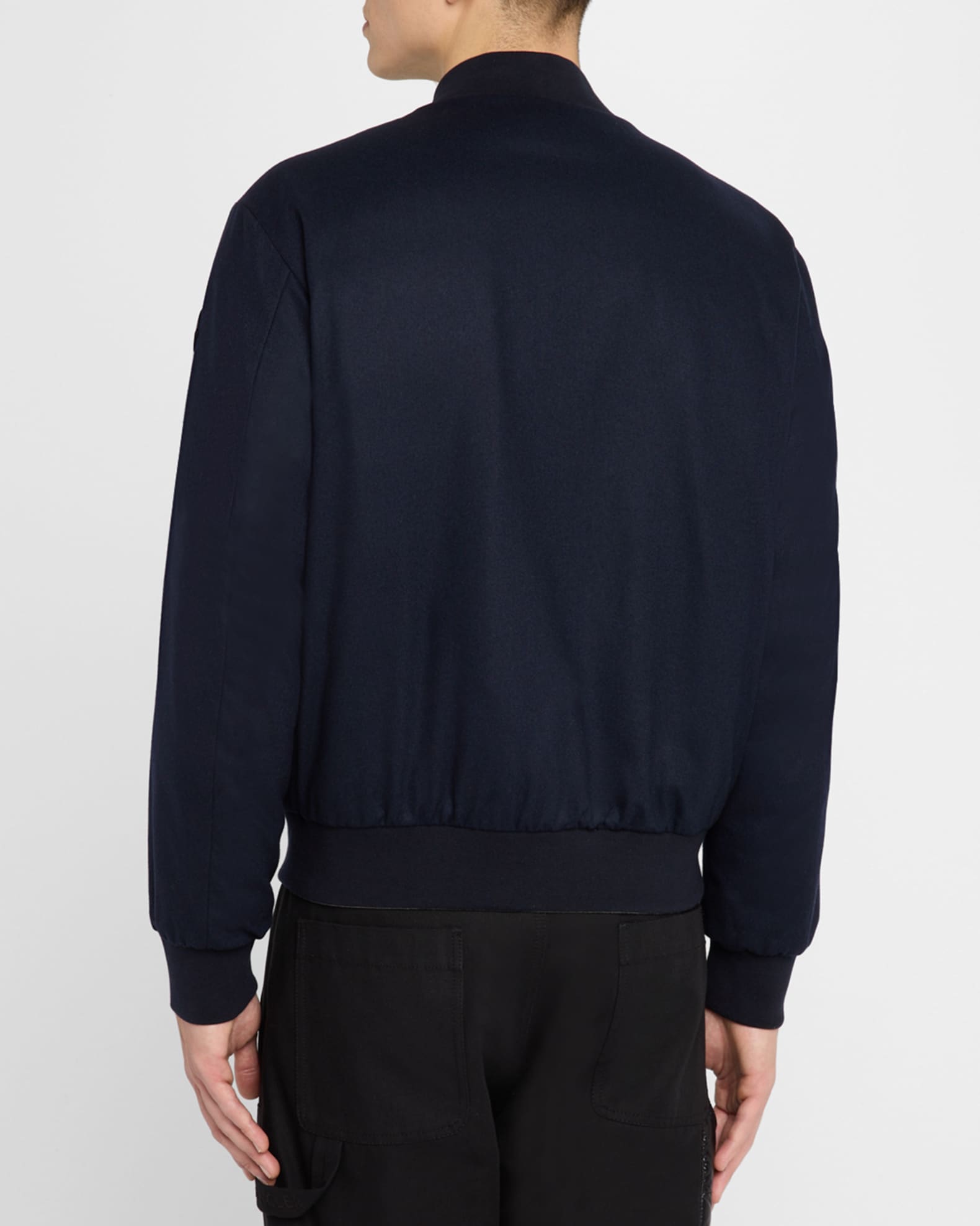 Moncler Men's Villerest Cashmere Bomber Jacket | Neiman Marcus