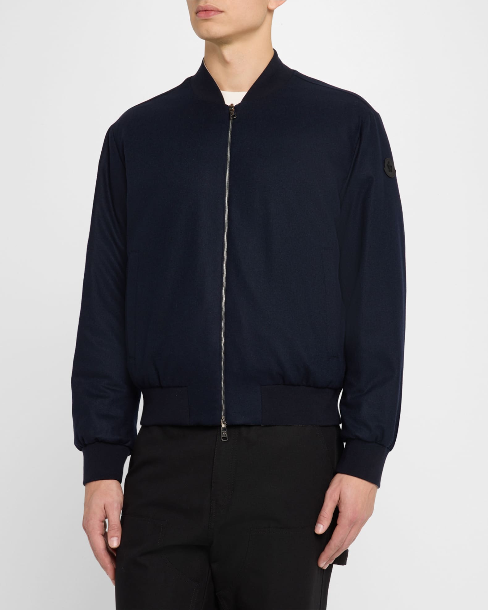 Moncler Men s Villerest Cashmere Bomber Jacket Neiman Marcus