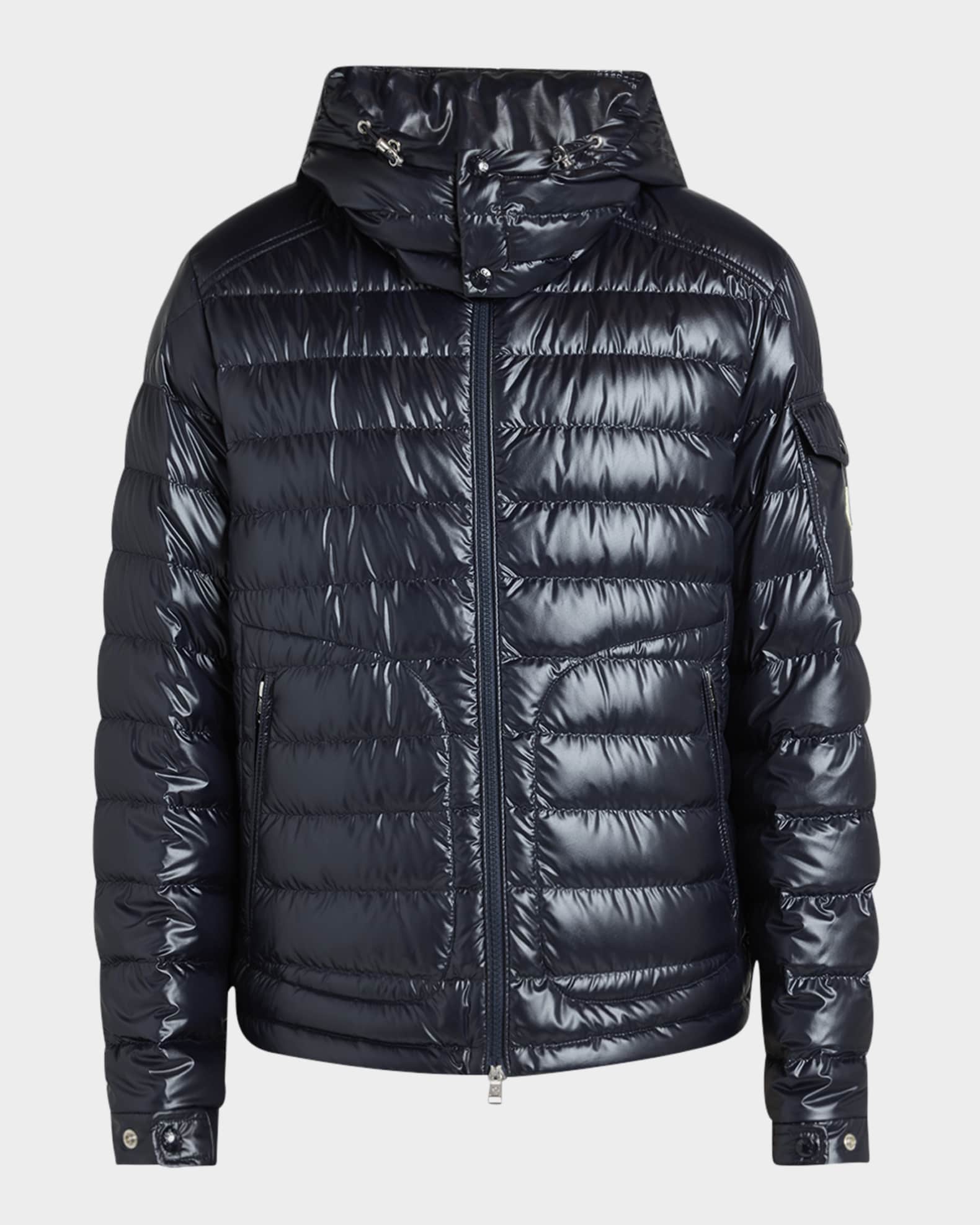 サイズ5■新品■モンクレールLAUROSライトダウンジャケット メンズ Moncler Men's Lauros Hooded Short Down Jacket | Neiman Marcus