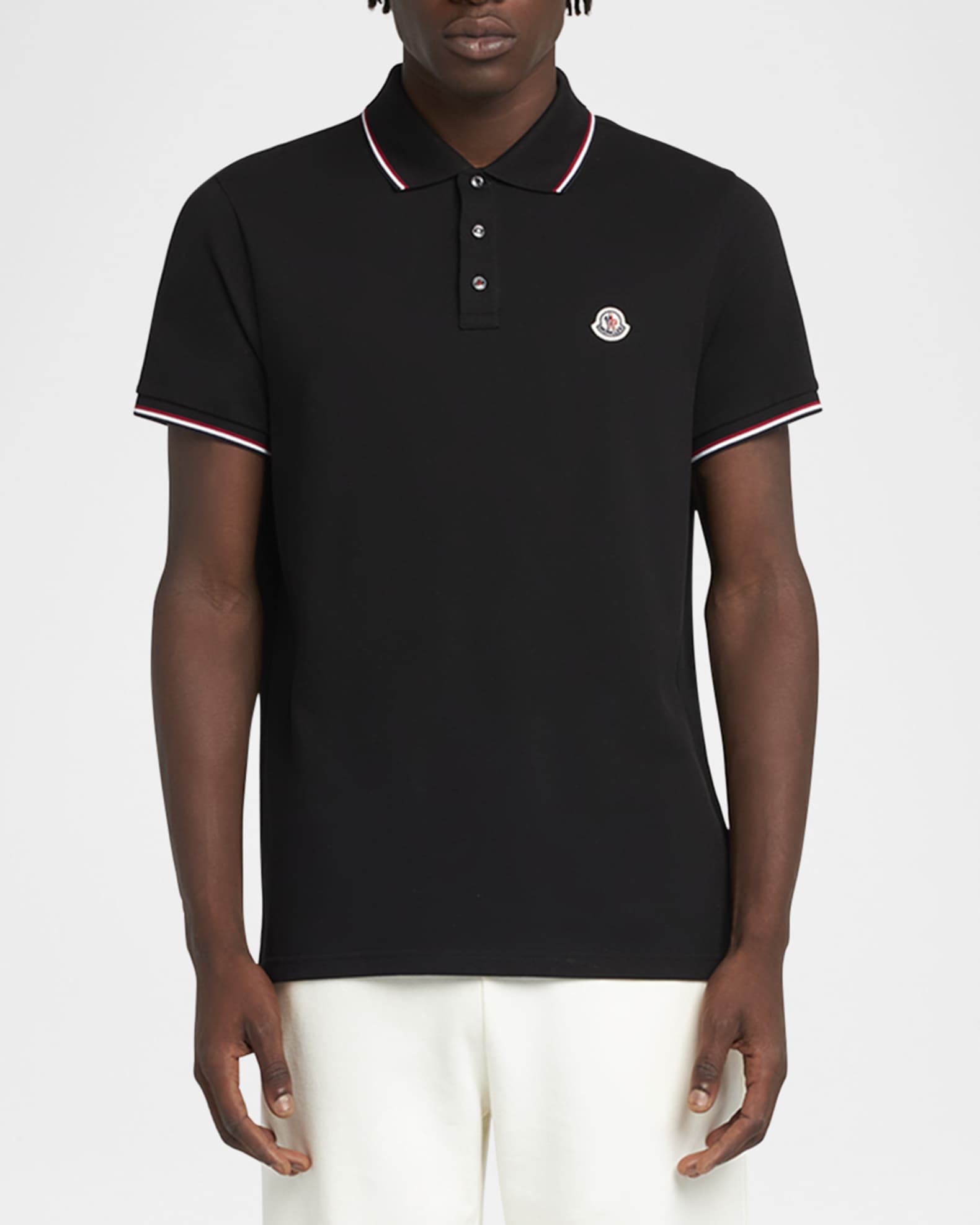 Men's Striped-Trim Polo Shirt 1