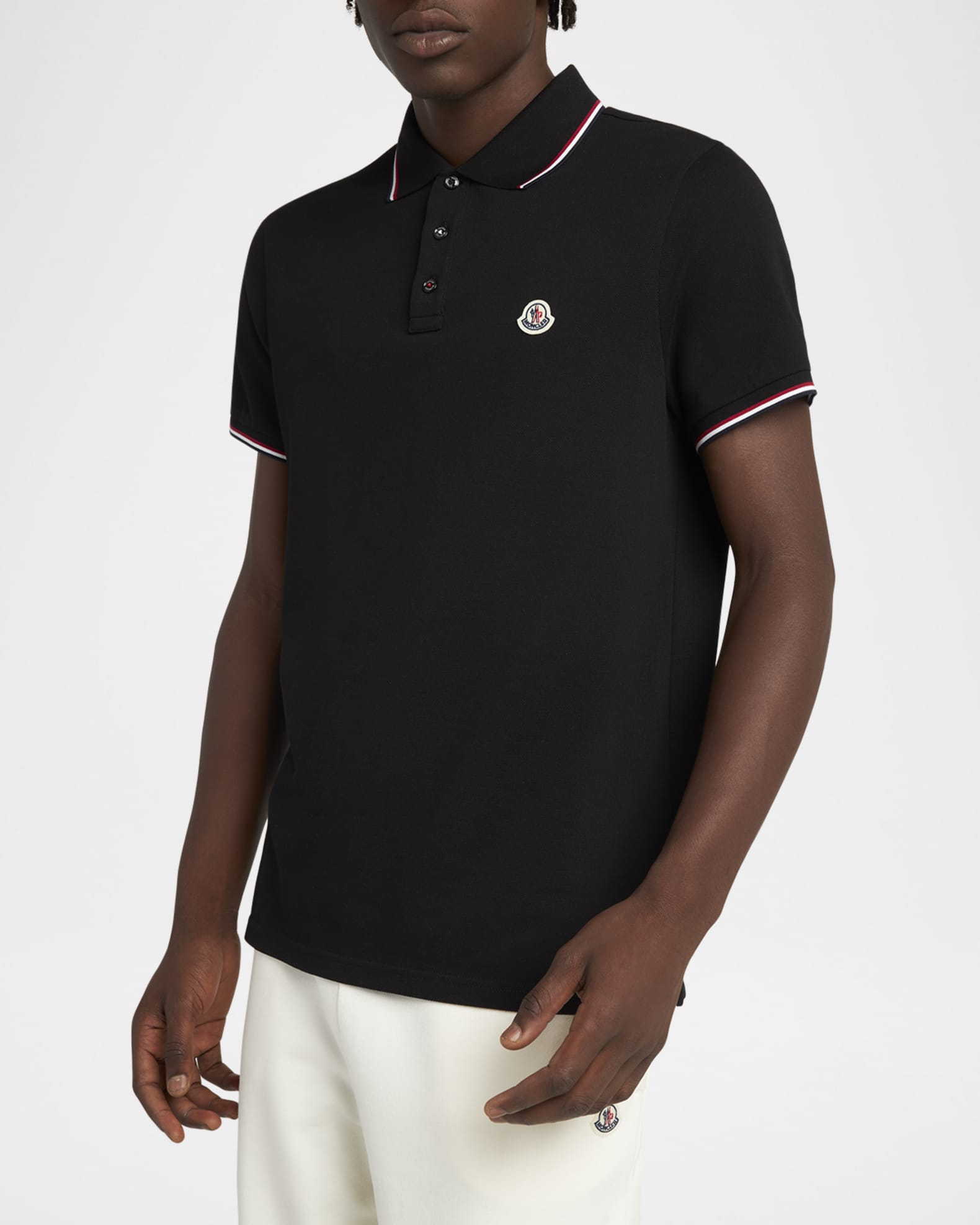 Men's Striped-Trim Polo Shirt