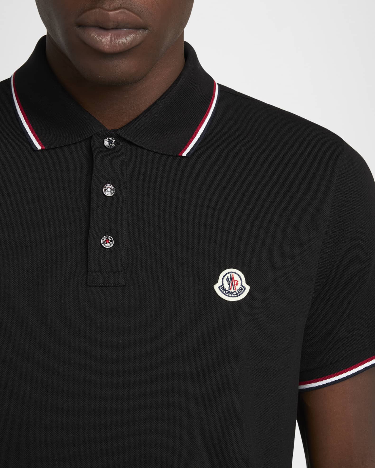 Men's Striped-Trim Polo Shirt