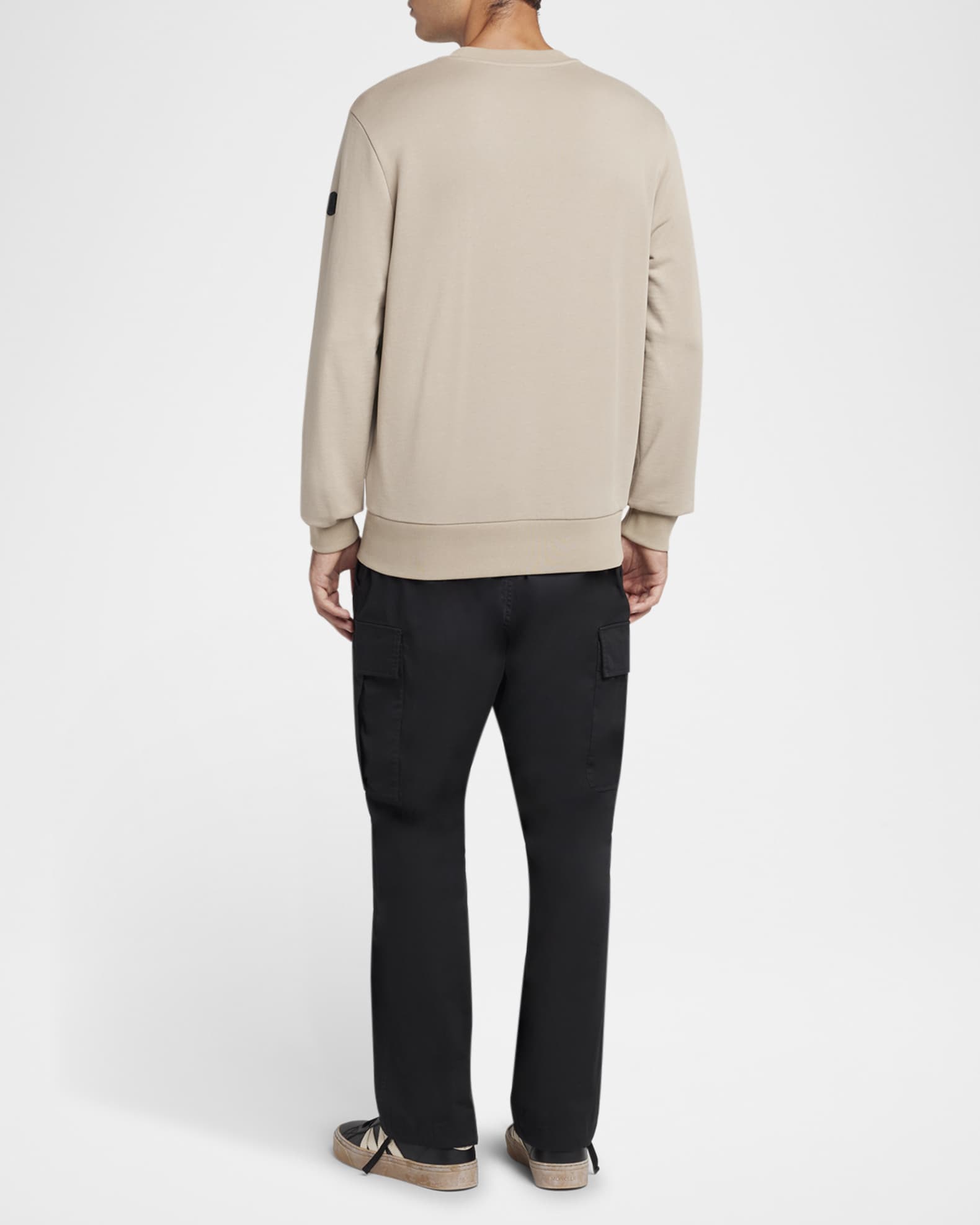 ★【MONCLER】メンズ★Felpa in maglia di cotone★スウェット Moncler Men's Cotton Faded Logo Sweatshirt | Neiman Marcus