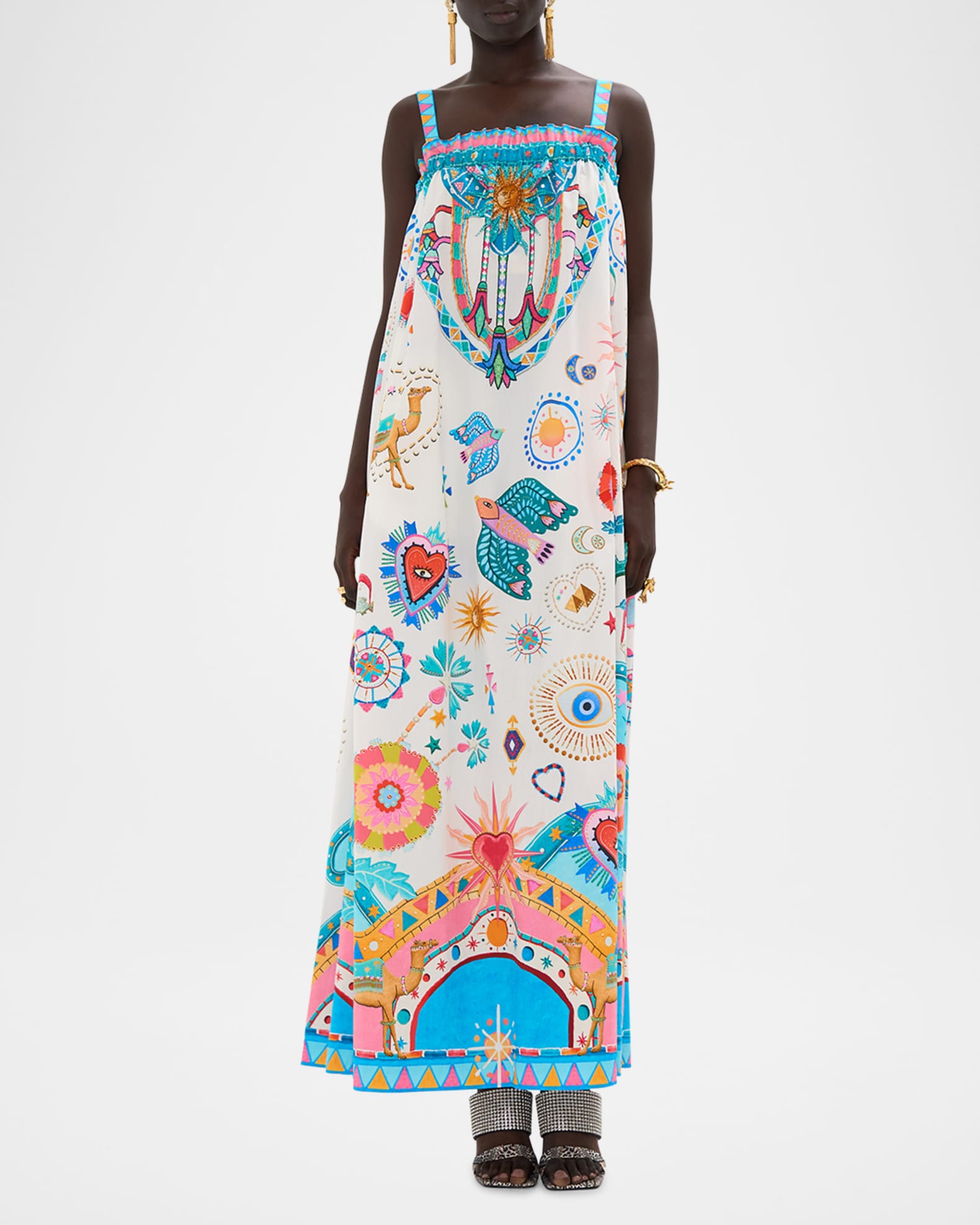 Living in Colour Wide-Strap Sun Dress 1