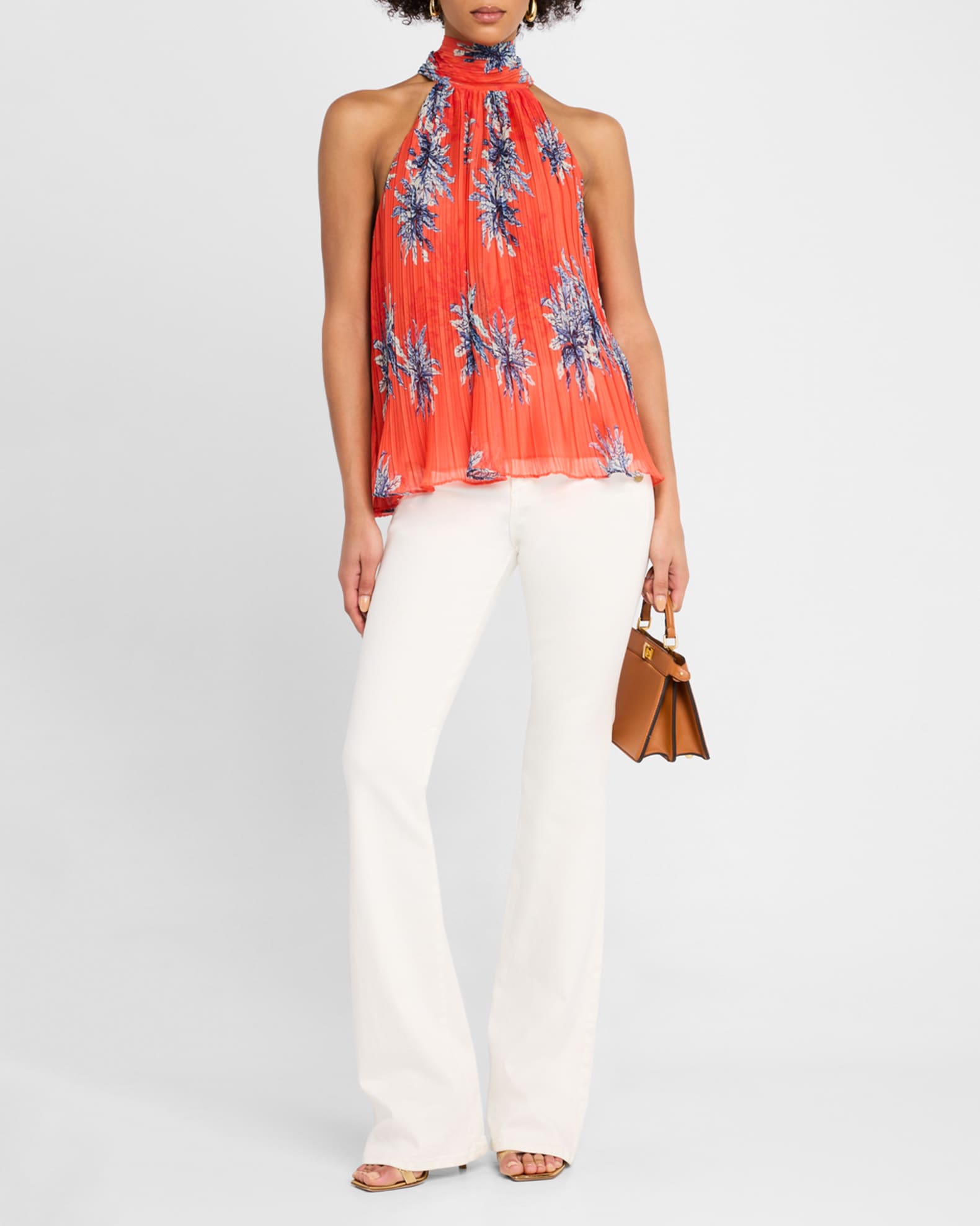 Racquel Pleated Halter Top 1