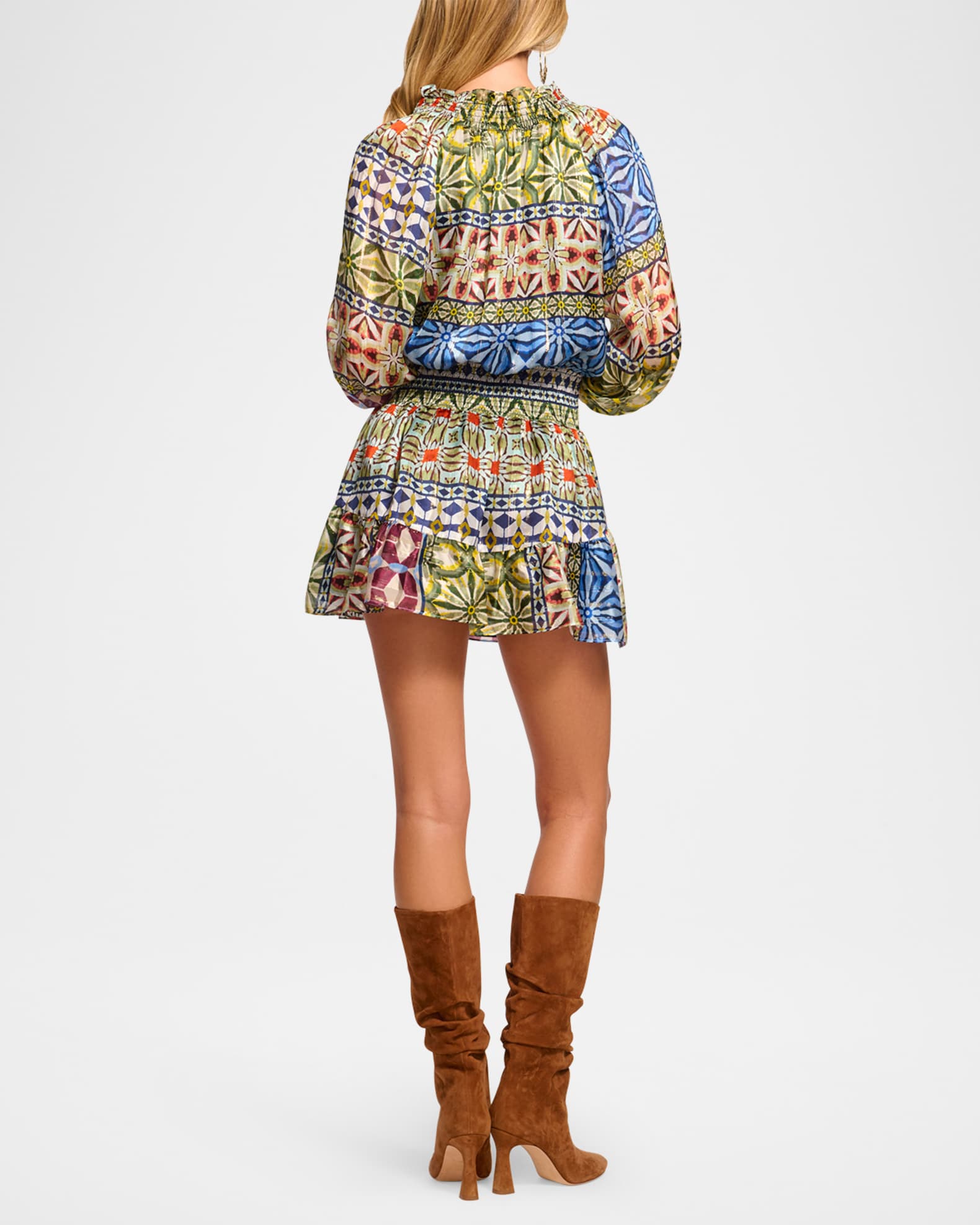 Ashalina Long-Sleeve Mini Dress 1