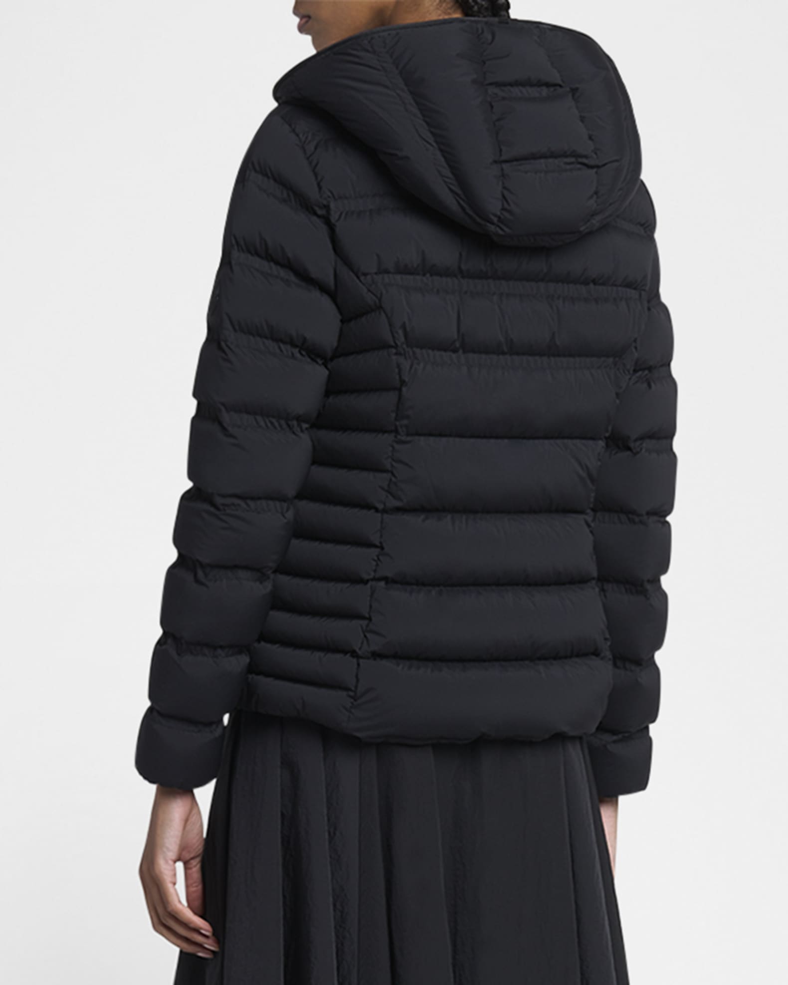ダウンジャケット・コート MONCLER `Alete` Padded Jacket Black Alete Hooded Short Down Jacket - Short Down Jackets