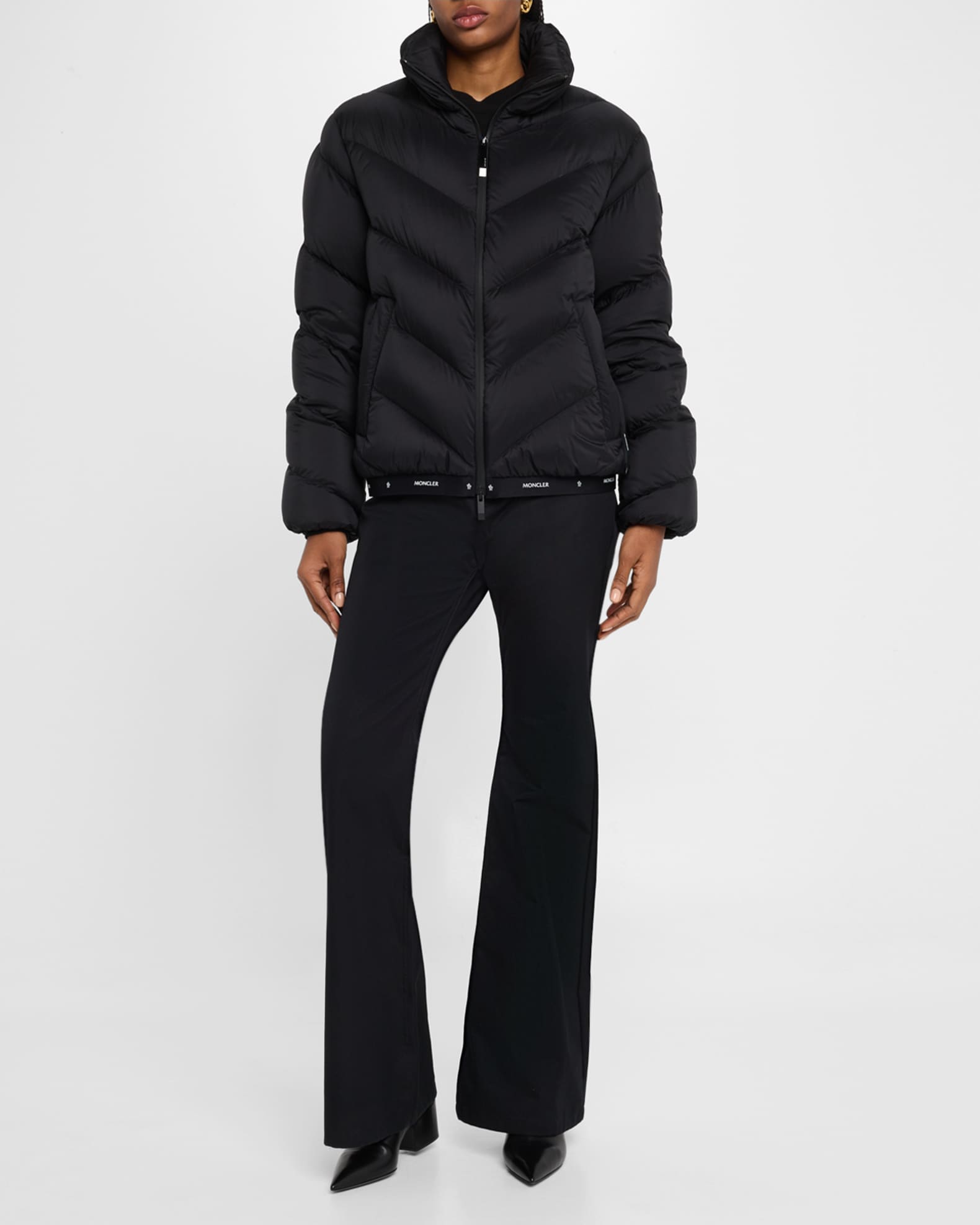 Grigan Quilted Down Logo Tape Jacket 1