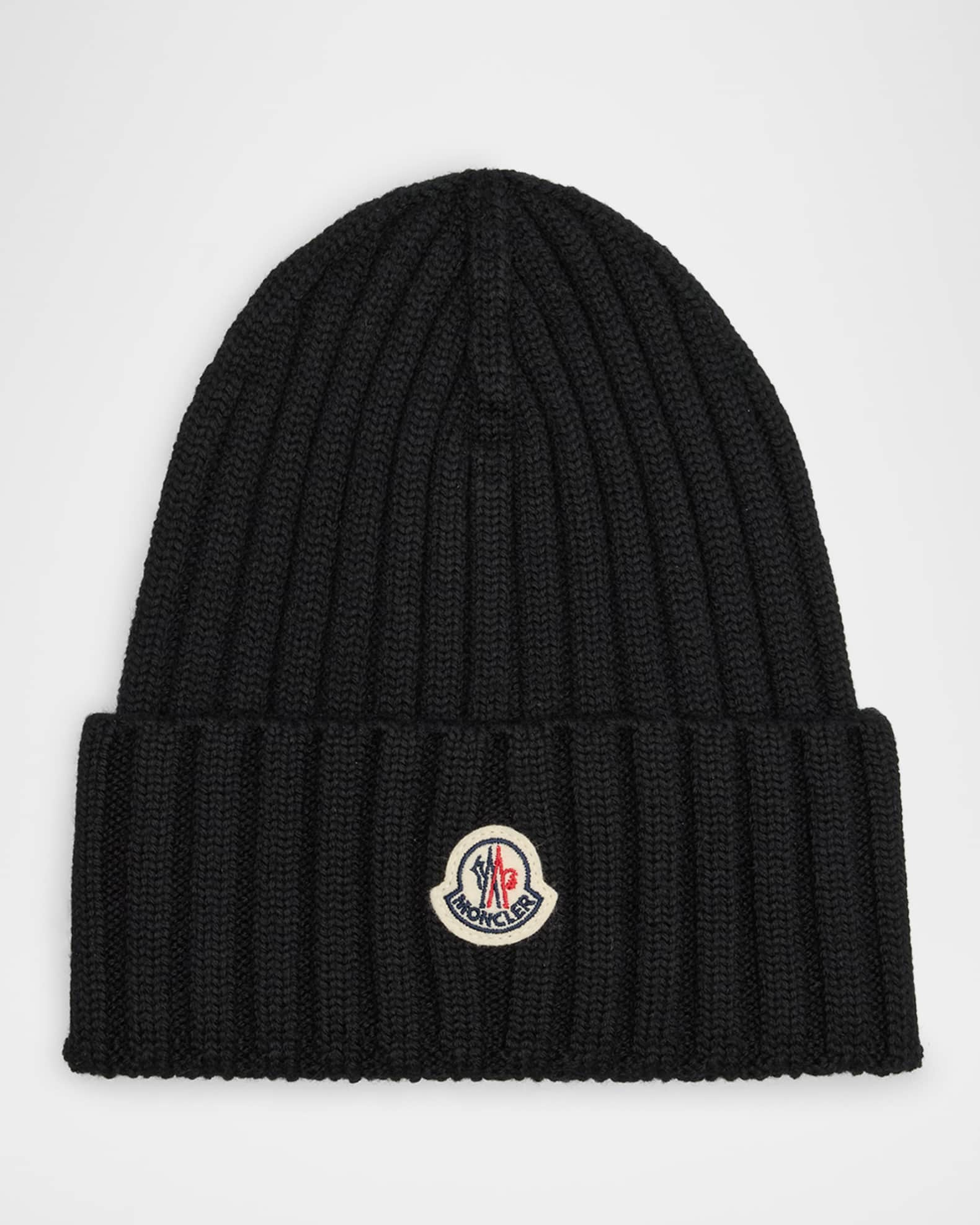 Ribbed Wool Logo Beanie 0