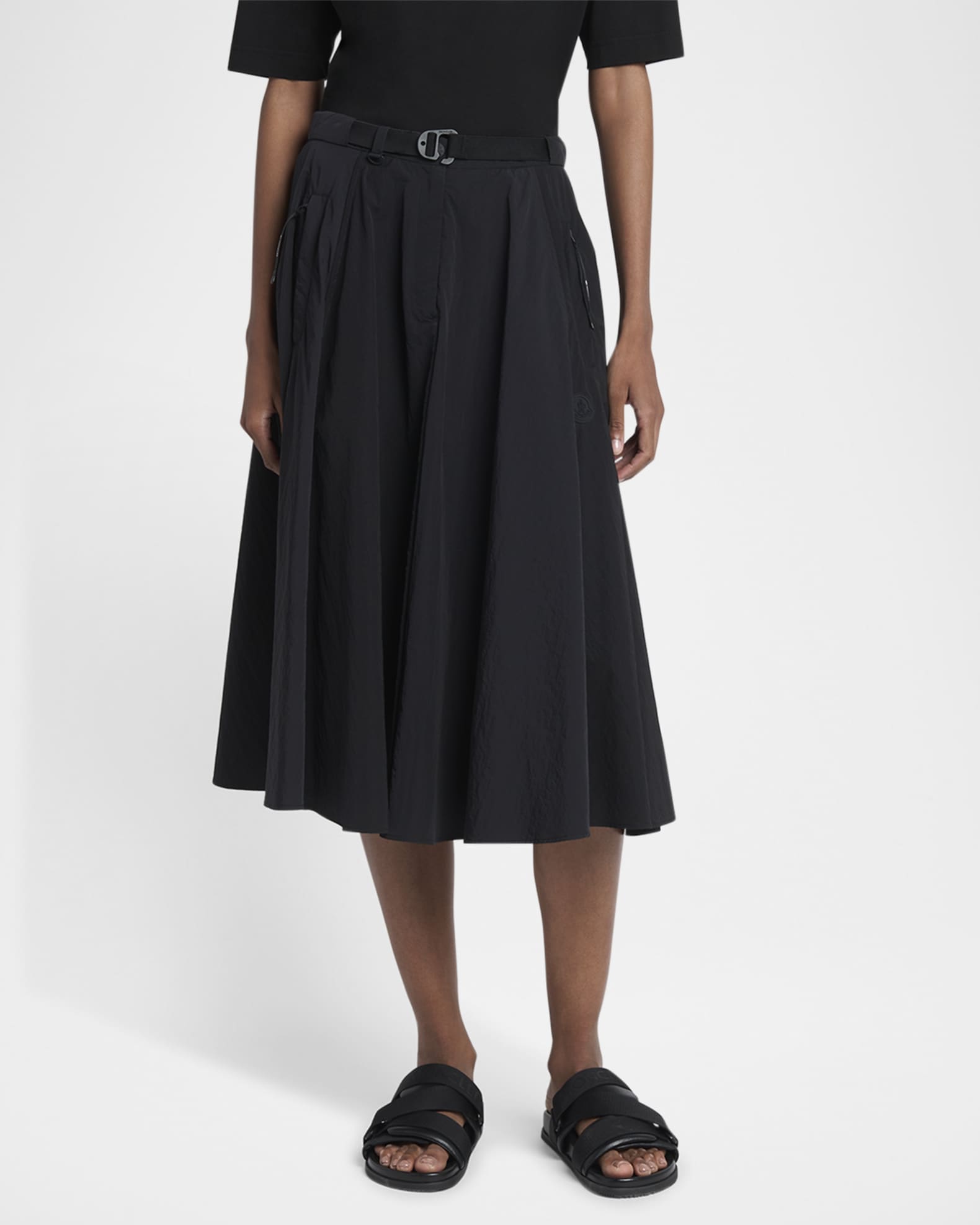 Nylon Midi Skirt 1
