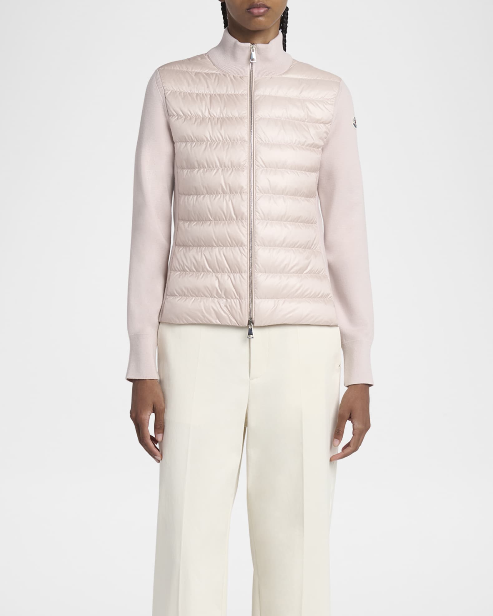 【関税込み】MONCLER Padded wool cardigan Moncler Padded Wool Down Cardigan | Saks Fifth Avenue