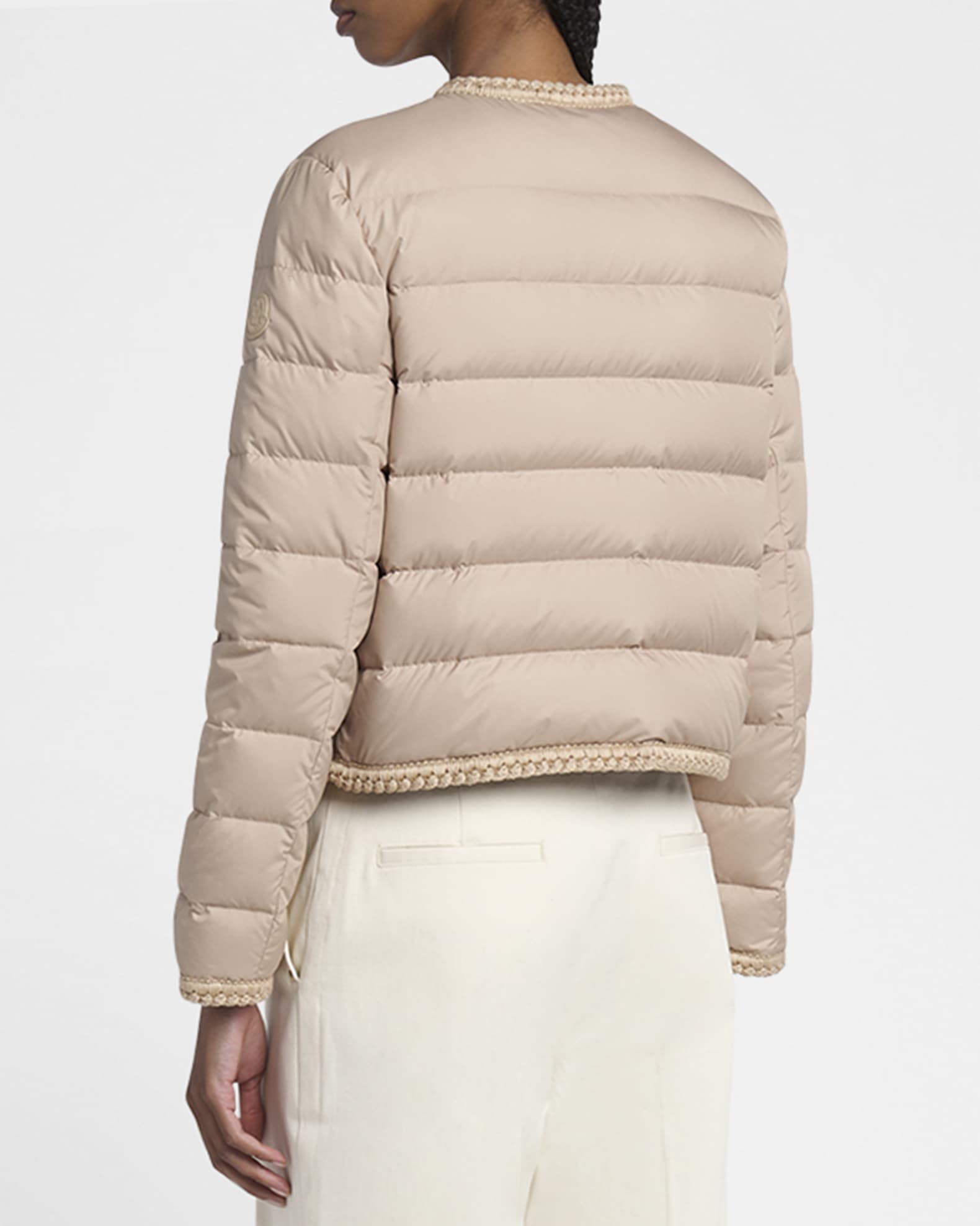 Moncler Gencay Braided Down Jacket | Neiman Marcus