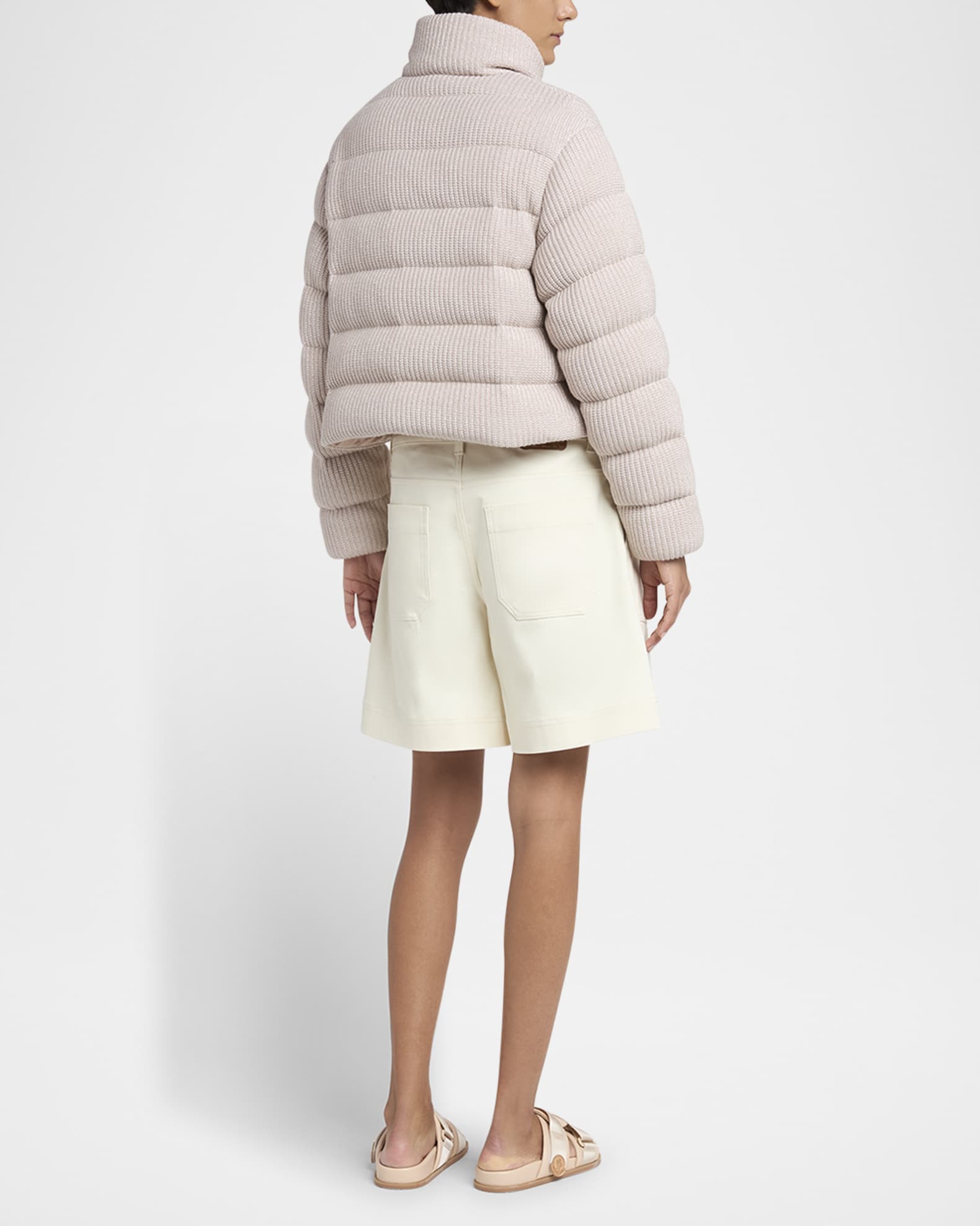 Moncler Thoiry Sparkly Down Puffer Jacket | Neiman Marcus Moncler Thoiry Sparkly Down Puffer Jacket | Neiman Marcus