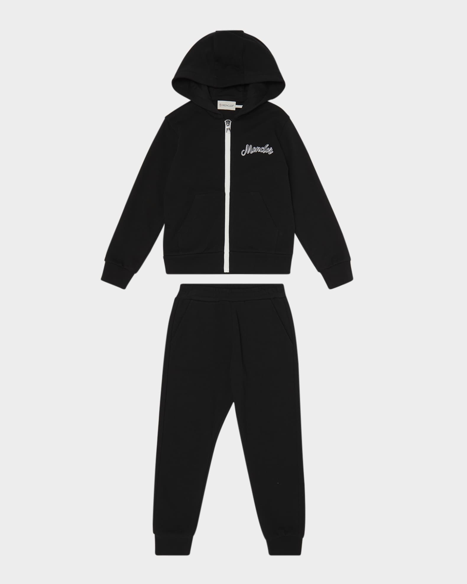 Moncler Boy's Logo Sweatshirt and Joggers Set, Size 8-10