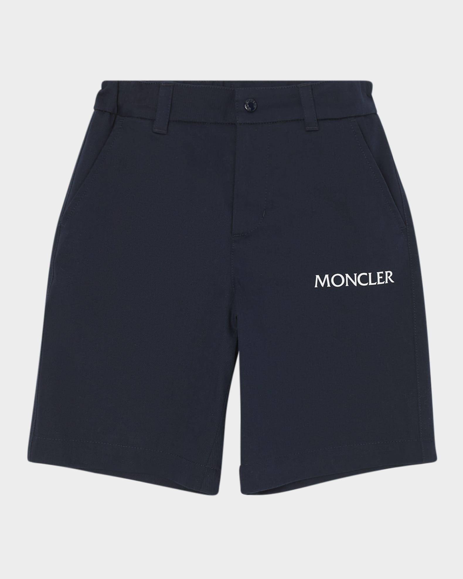  Boy's Contrast Logo-Print Shorts, Size 12-14 0
