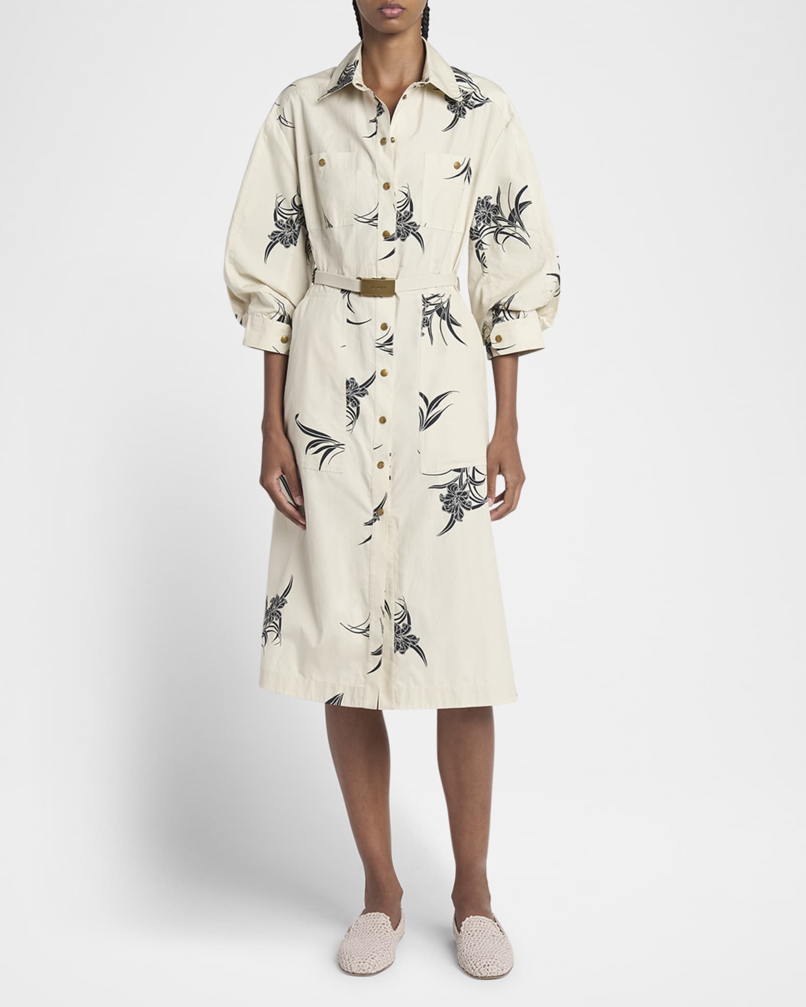 Printed Shirtdress 1