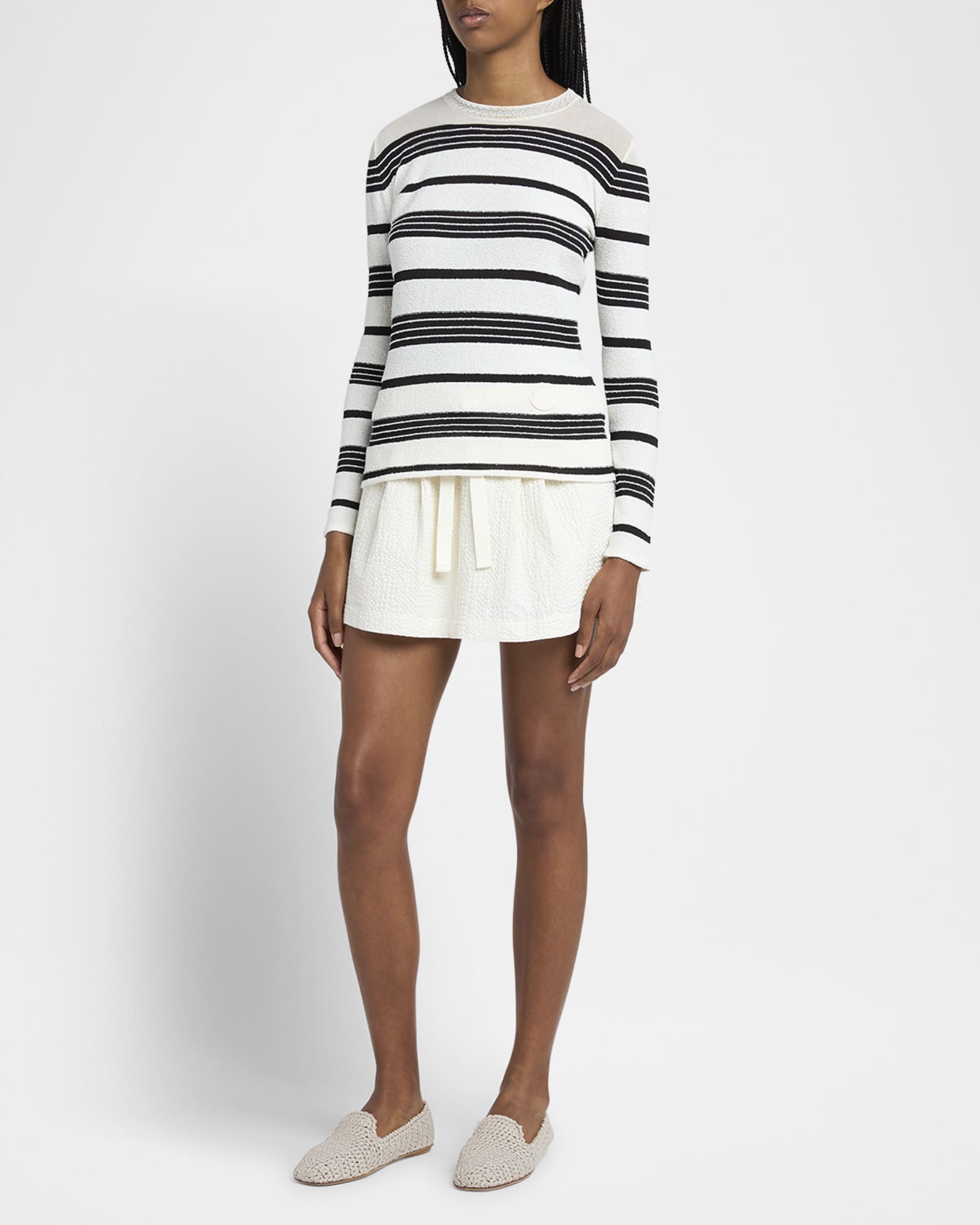 Stripe Crewneck Sweater 1