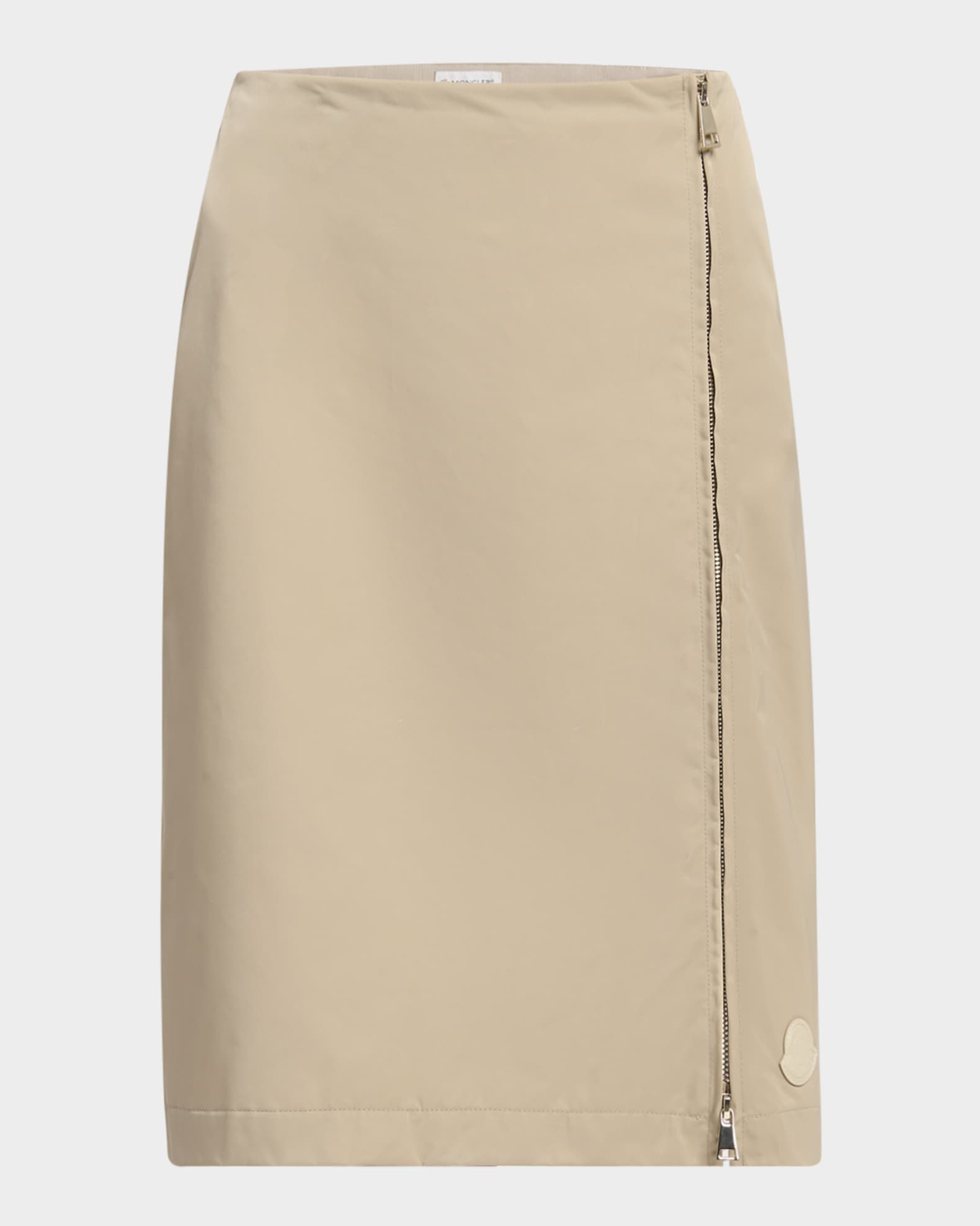 Moncler Knee-Length Zip Skirt | Neiman Marcus