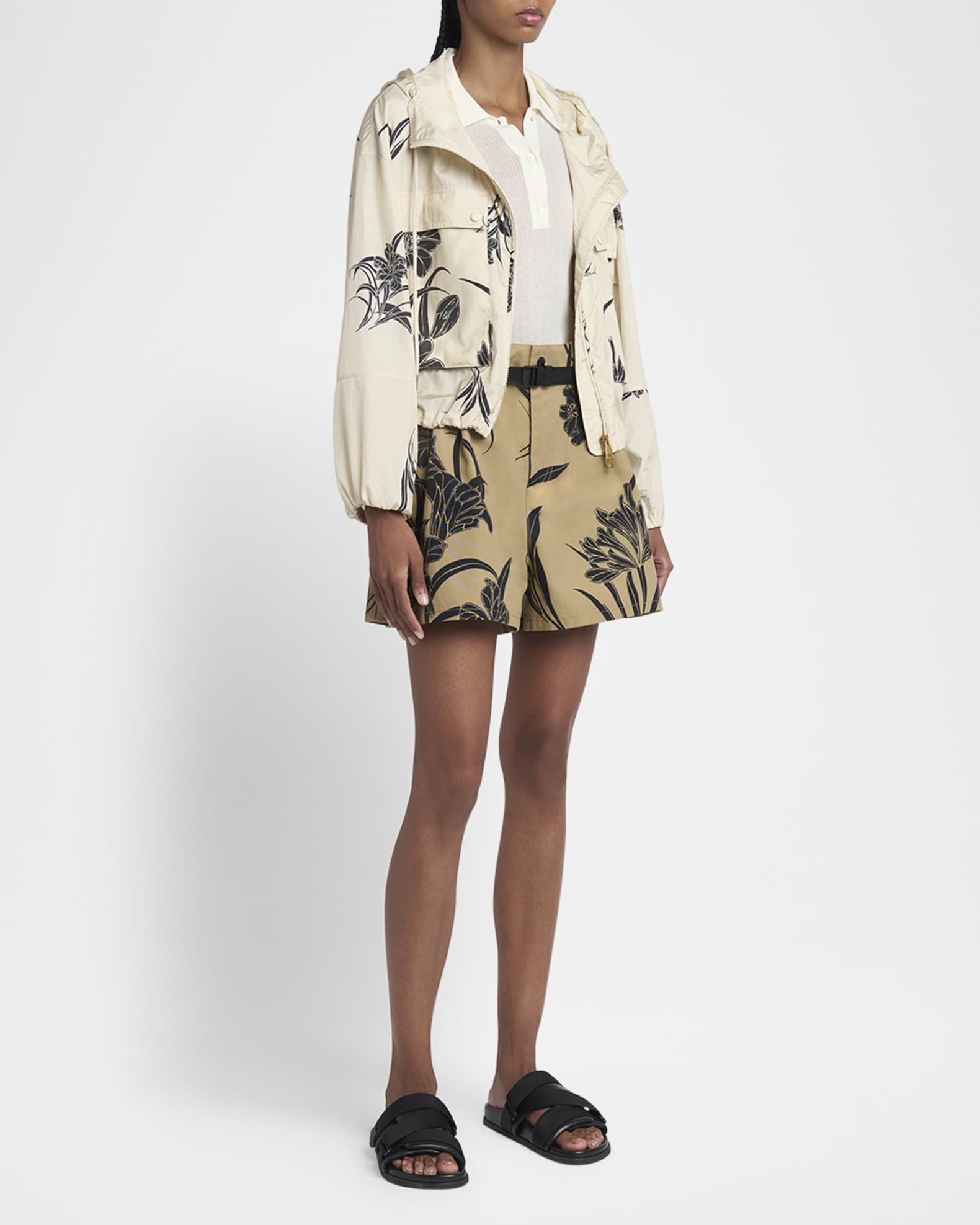 Sauvan Printed Short Parka 1