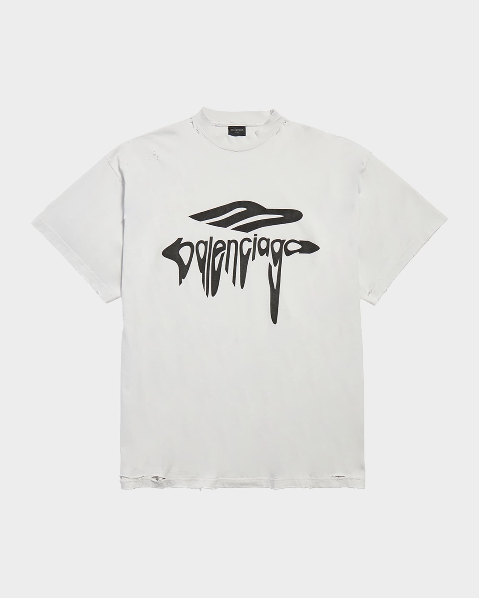 Men's Oversized Distressed T-Shirt 0