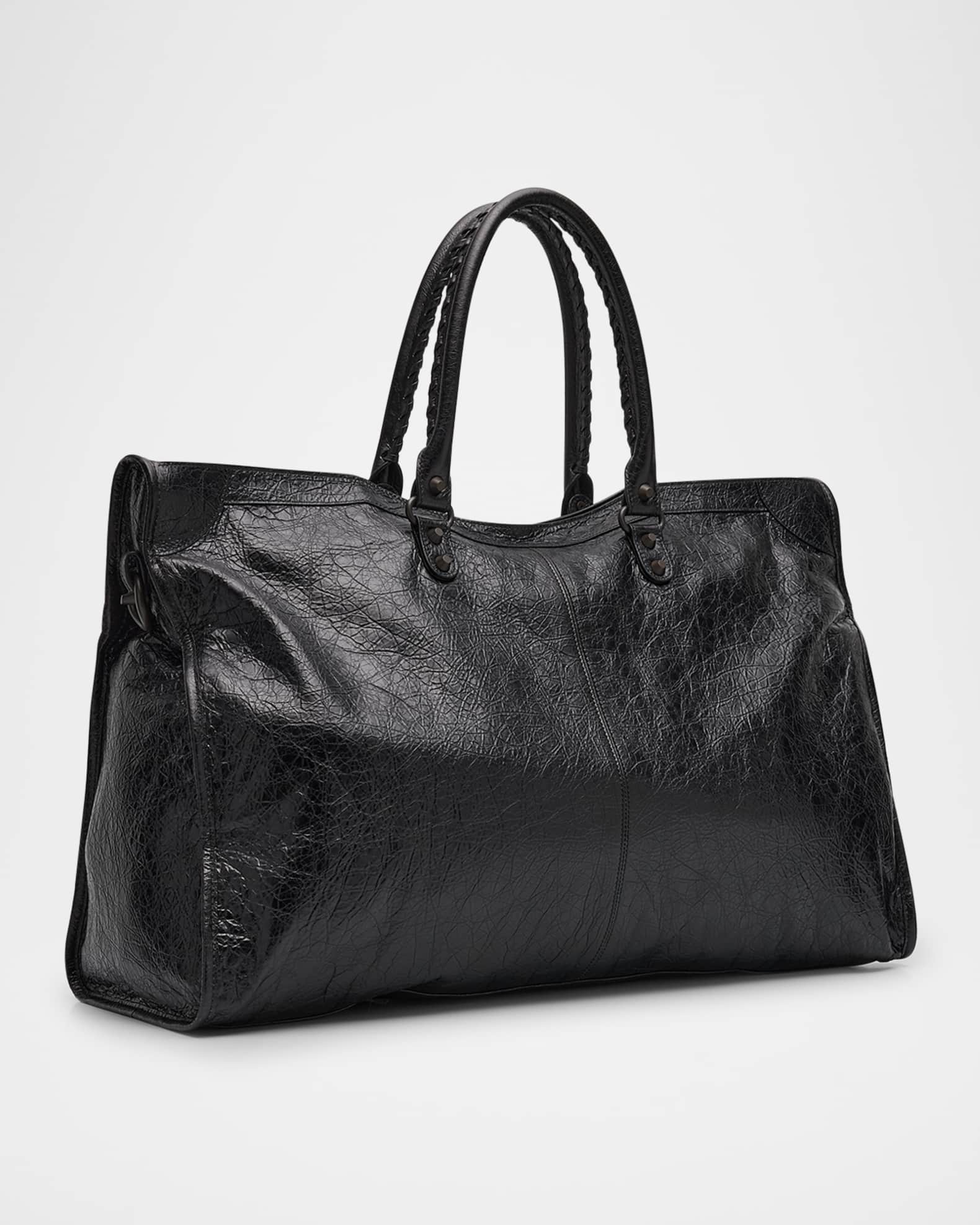 Balenciaga Men's Le City Leather Travel Bag | Neiman Marcus