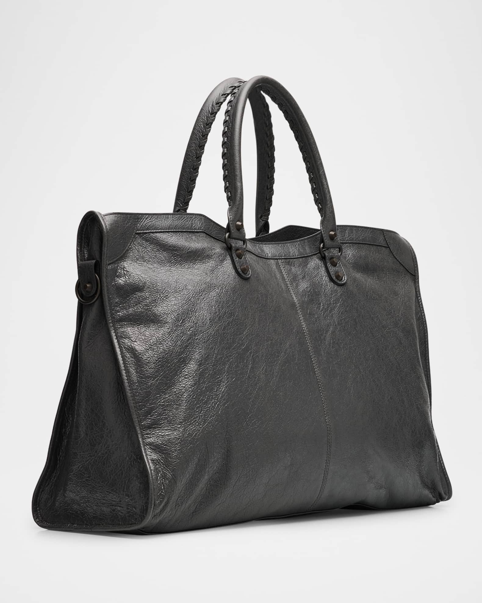Balenciaga Men's Le City Leather Travel Bag | Neiman Marcus
