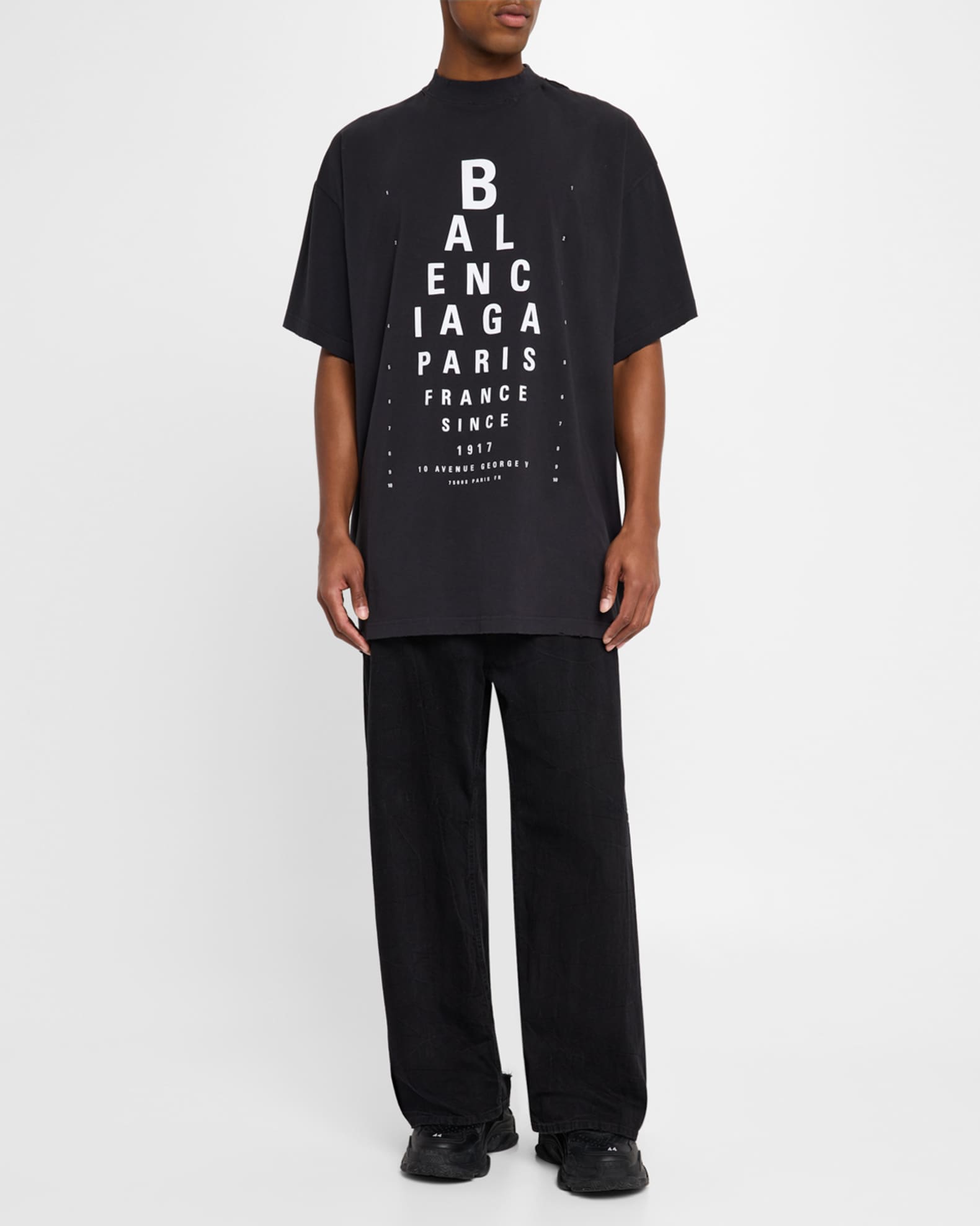 Men's Oversized Optical Logo T-Shirt 1