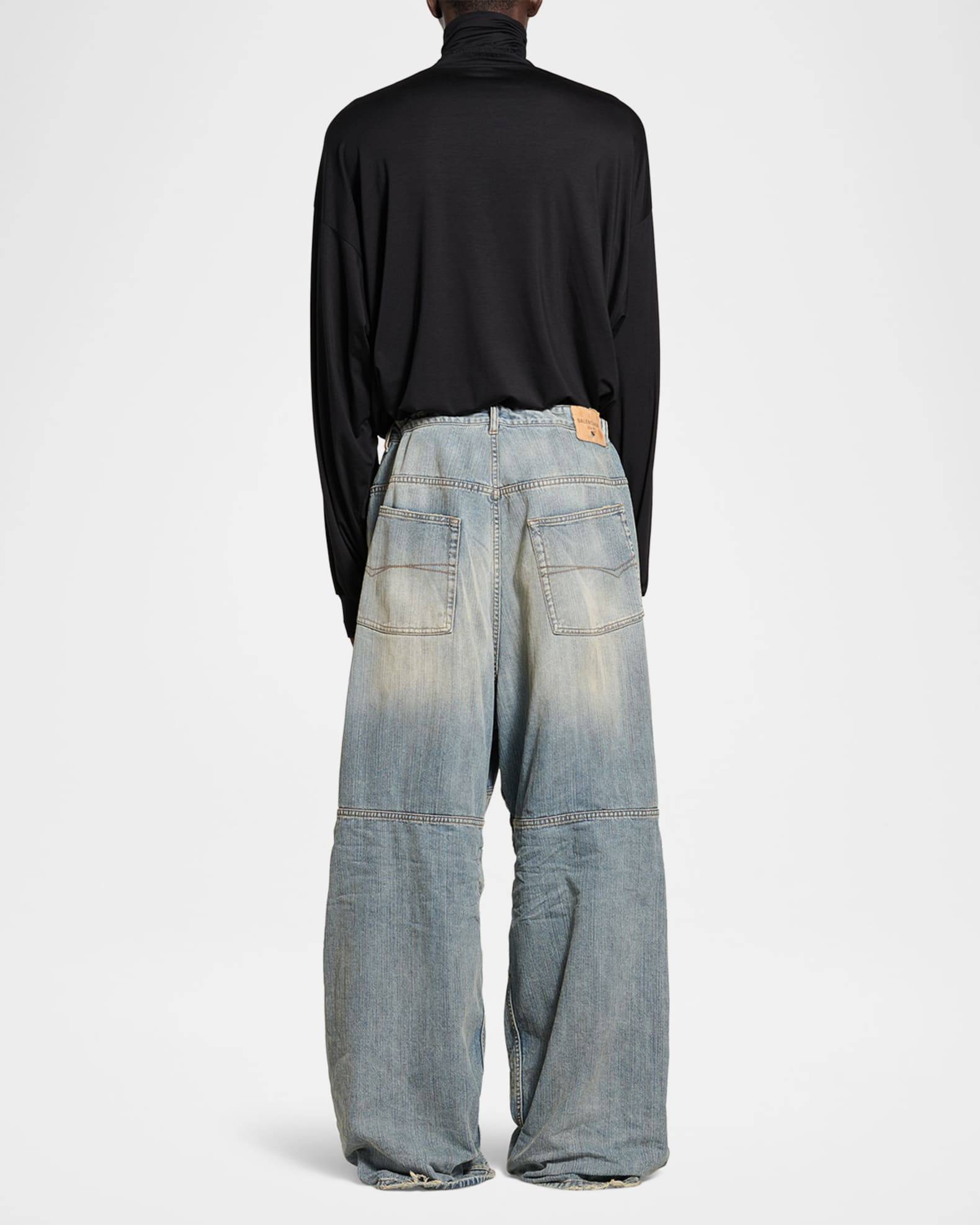 Balenciaga Men's Baggy Paneled Jeans | Neiman Marcus