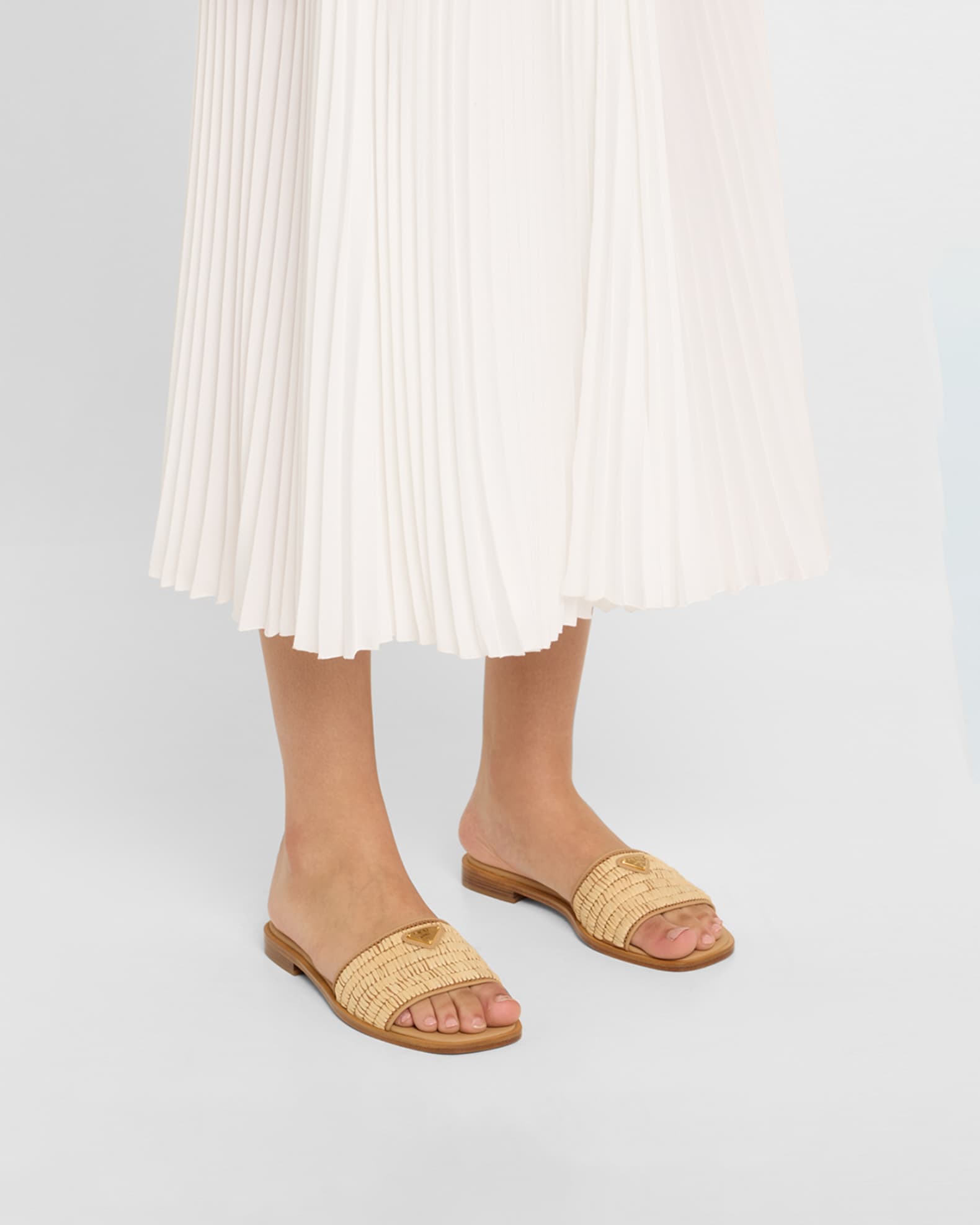 Stuoia Raffia Easy Slide Sandals 1