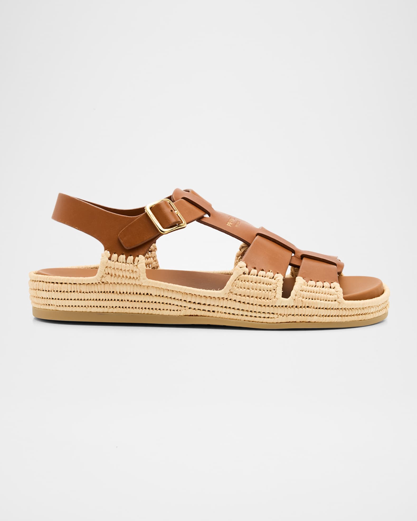 Leather Fisherman Espadrille Sandals 0