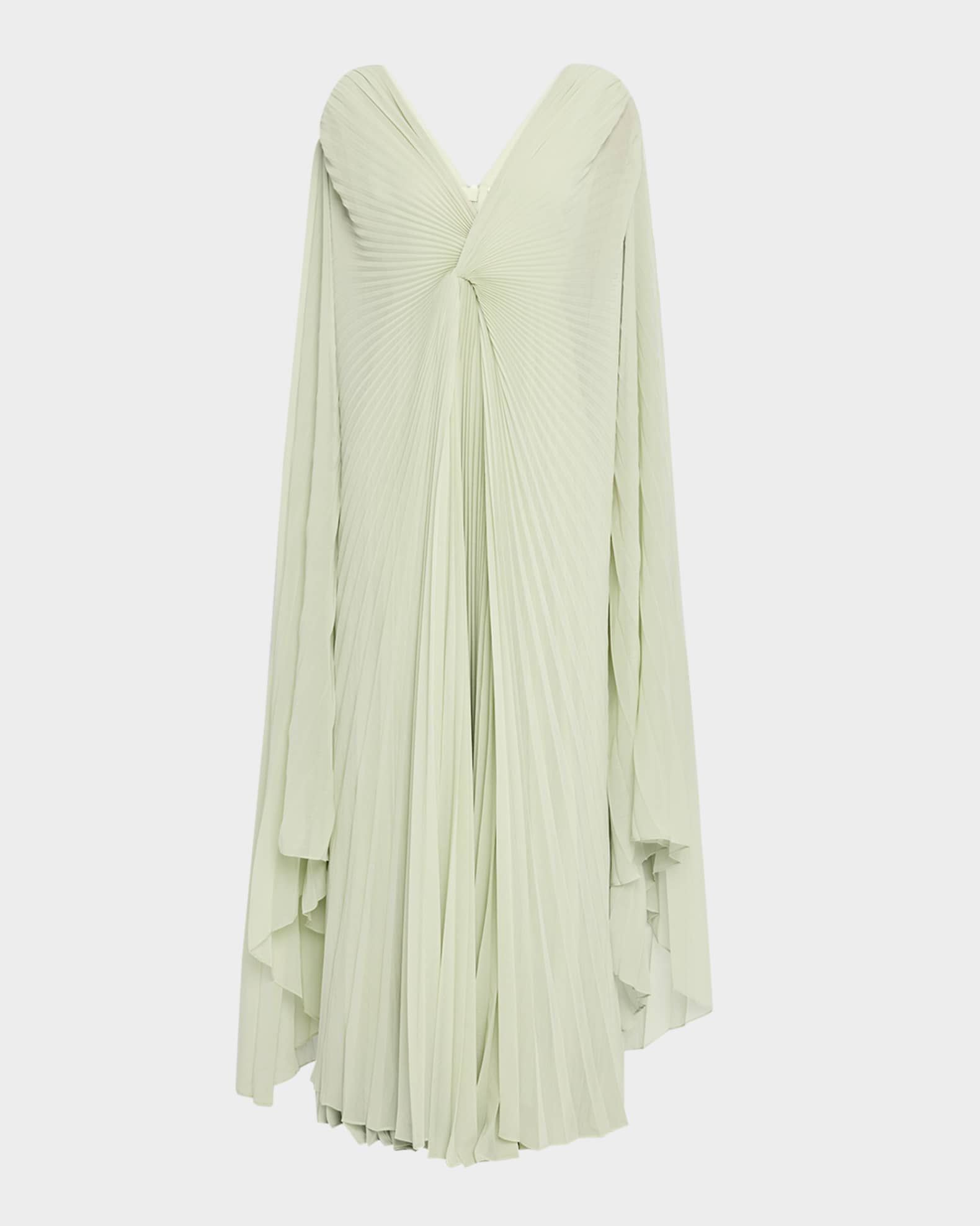 Serdena Pleated Cape Dress 0