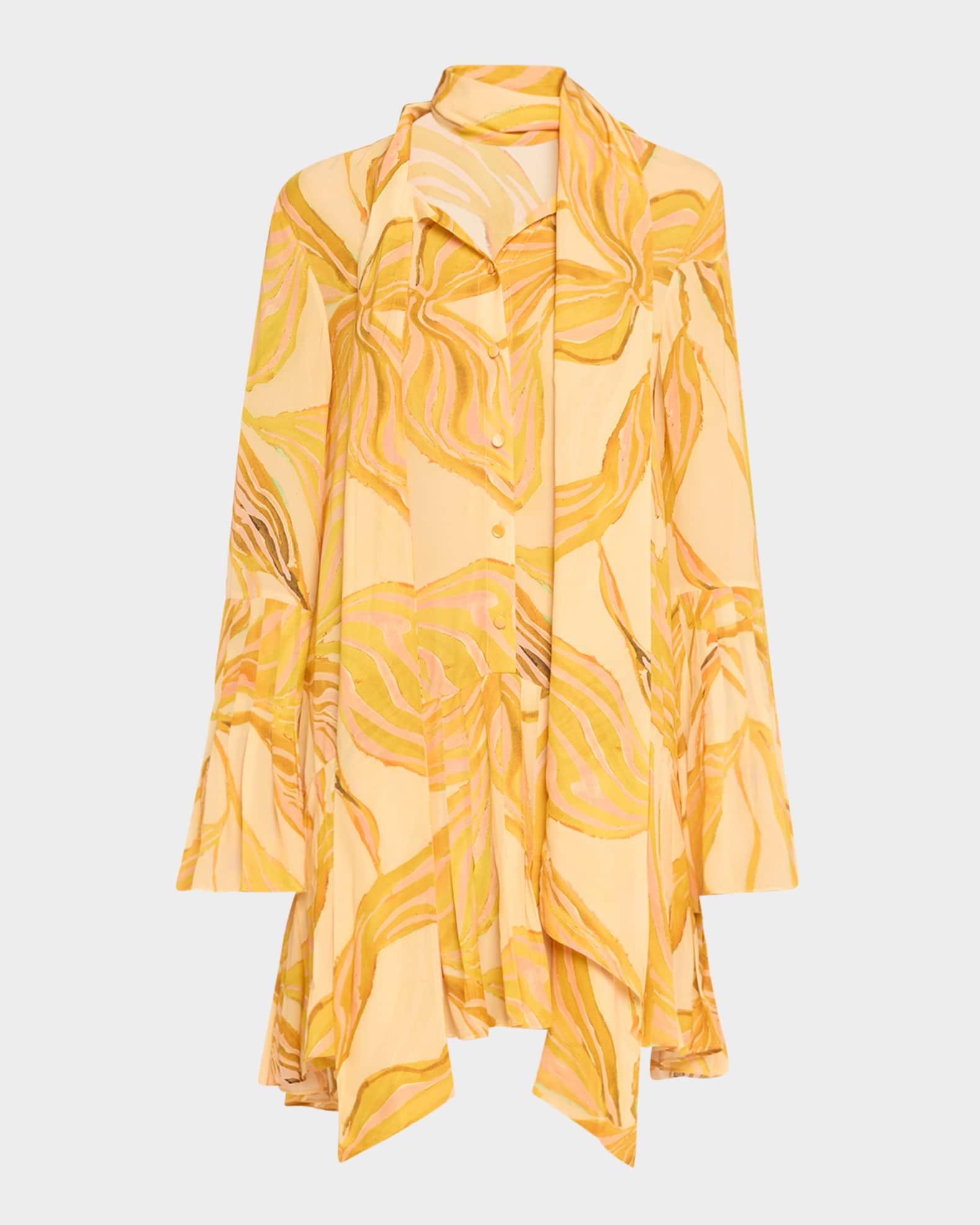 Kazan Printed Scarf Shirtdress 0
