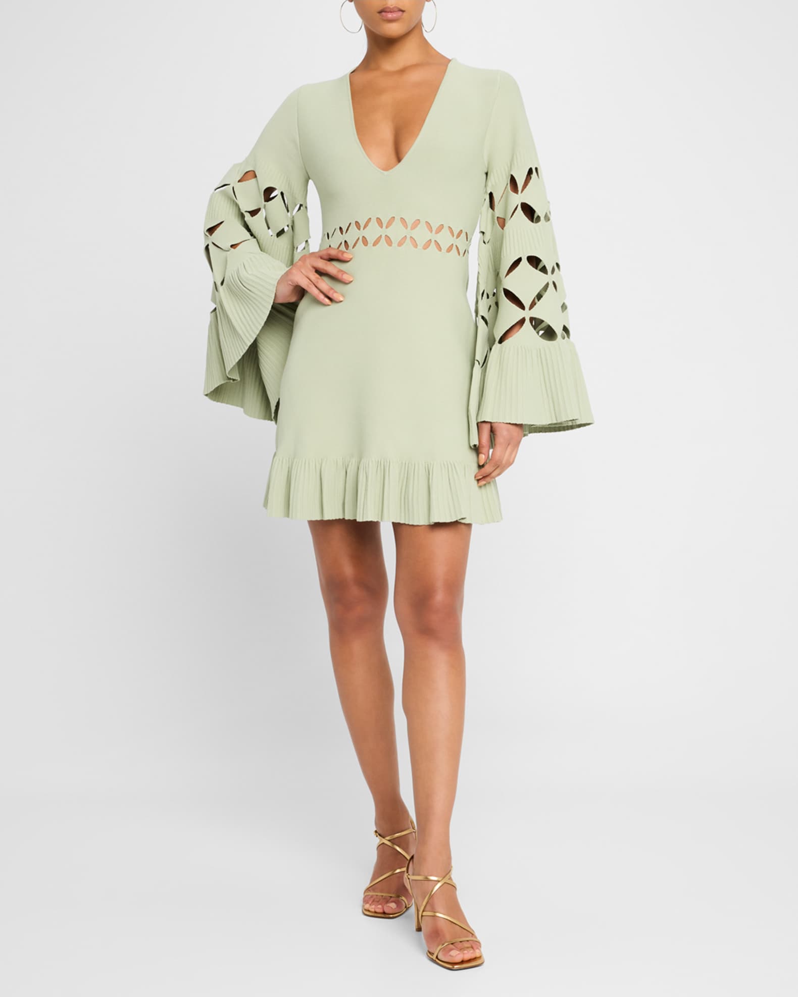 Linden Long-Sleeve Cut-Out Dress 1