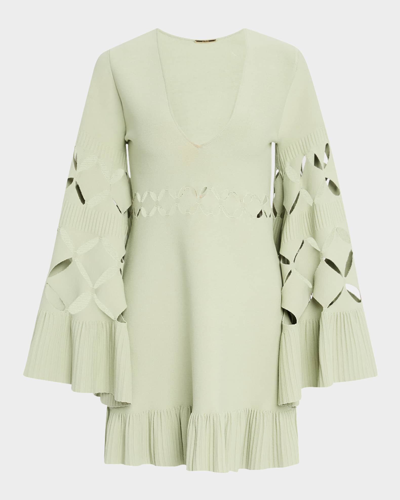 Linden Long-Sleeve Cut-Out Dress 0