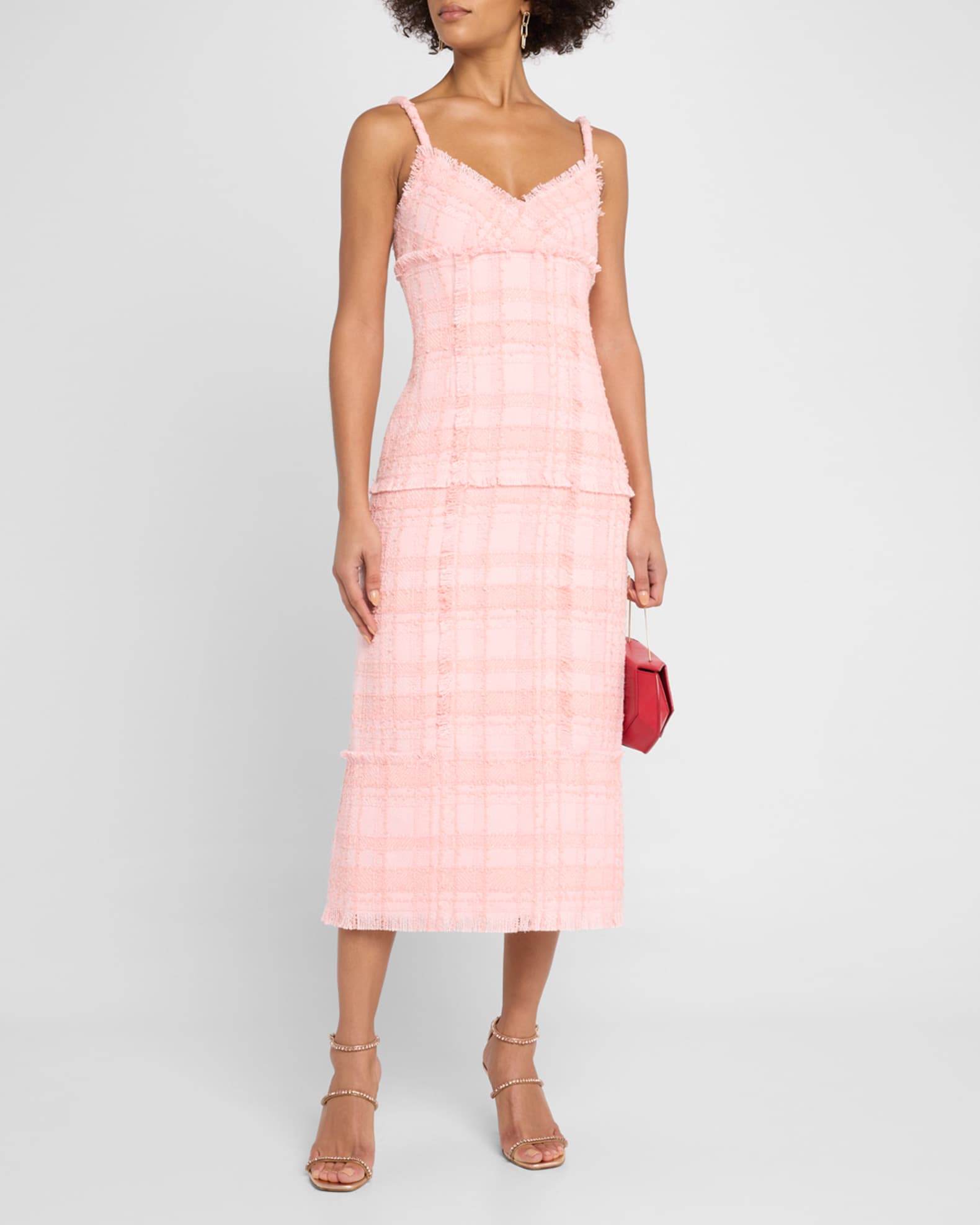 Alexis Vicci Tweed Midi Dress | Neiman Marcus
